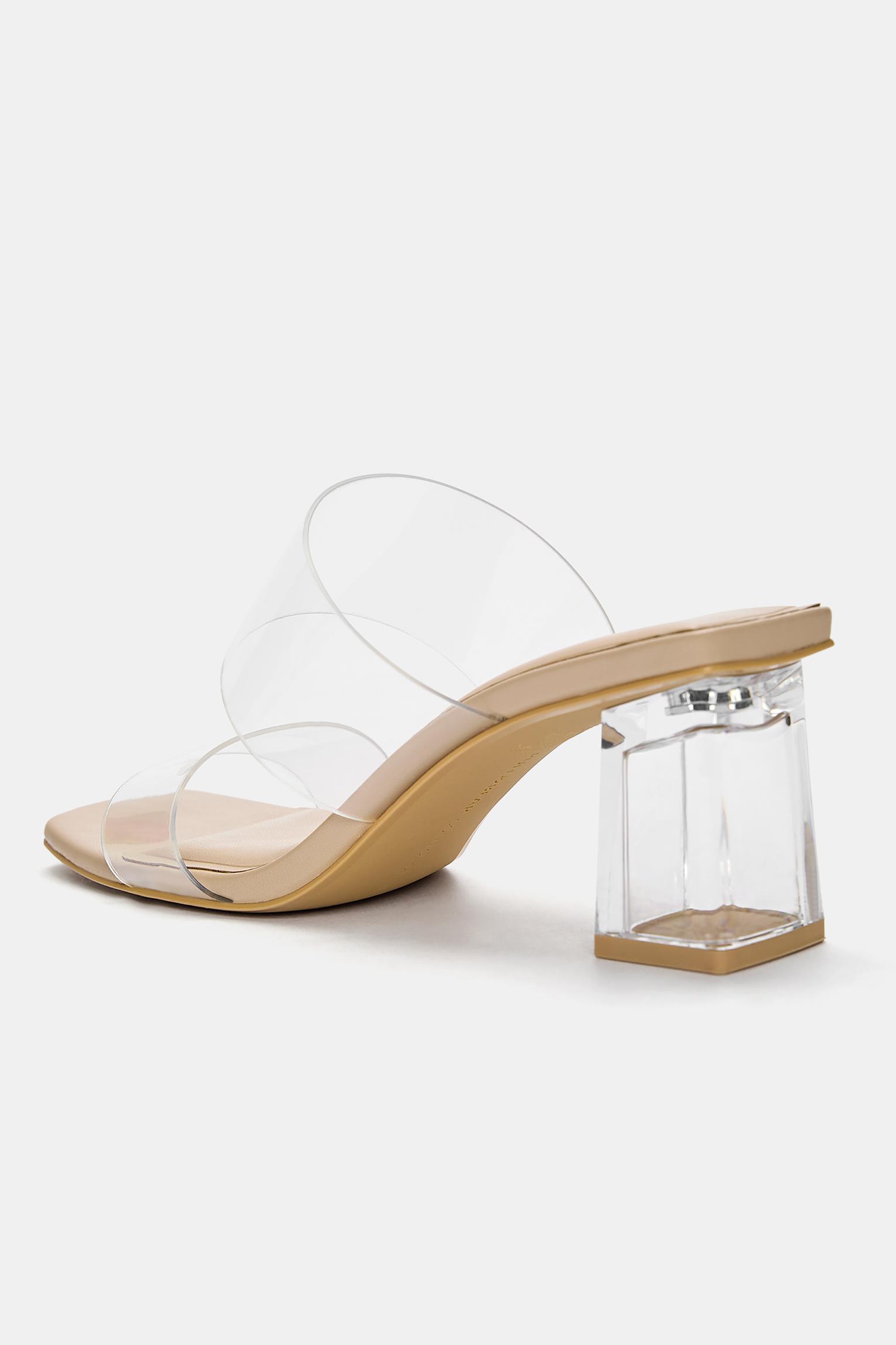 Vinyl heeled sandals Product Image