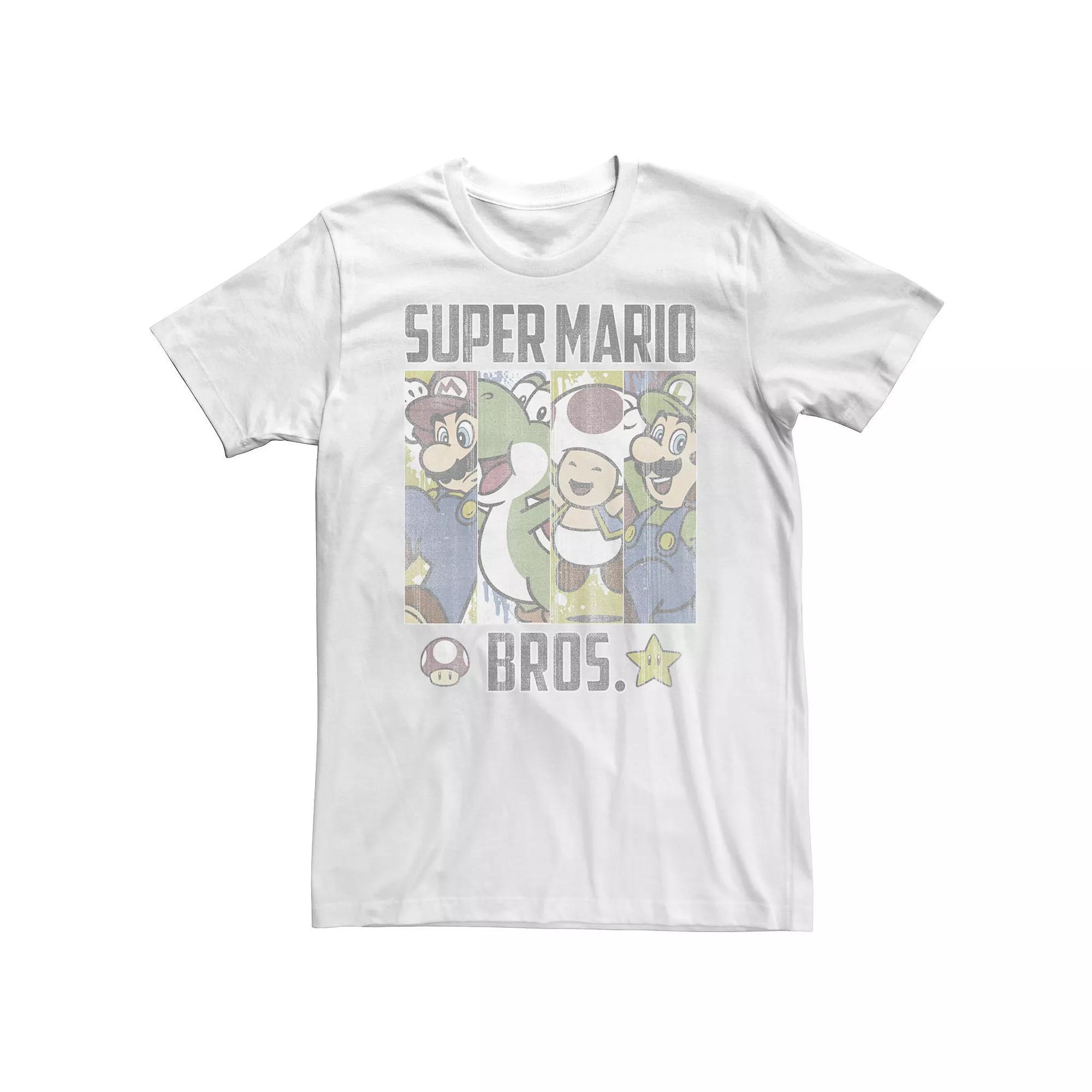 Big & Tall Nintendo Retro Blinds Tee, Men's, Size: XXL Tall, White Product Image