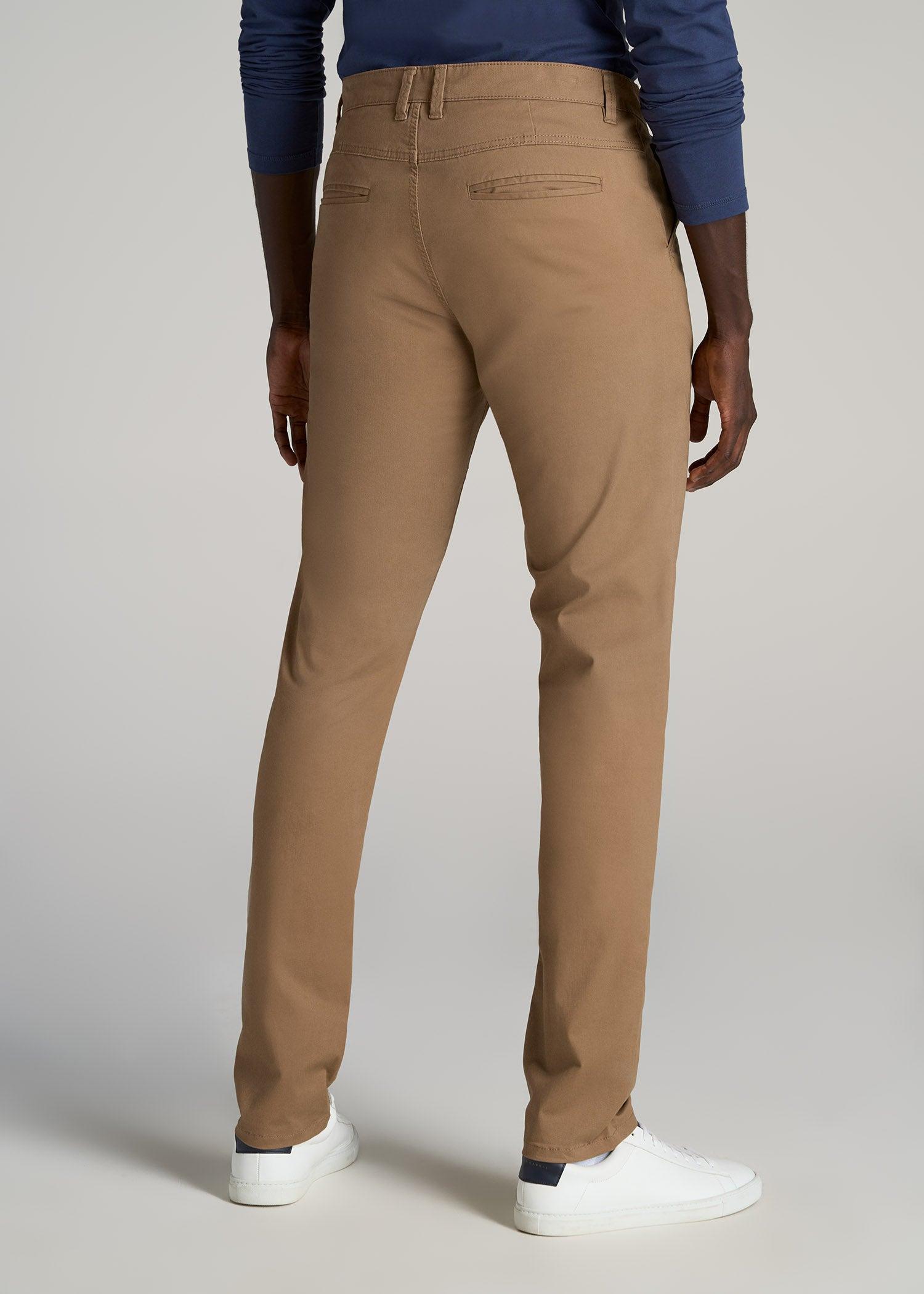 Carman TAPERED Chinos for Tall Men in Russet Brown Product Image
