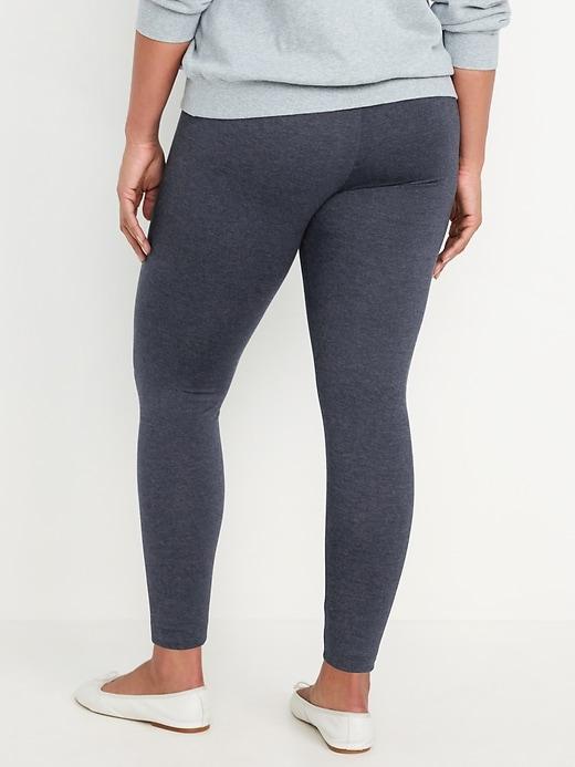 Mid-Rise Jersey Ankle Leggings Product Image