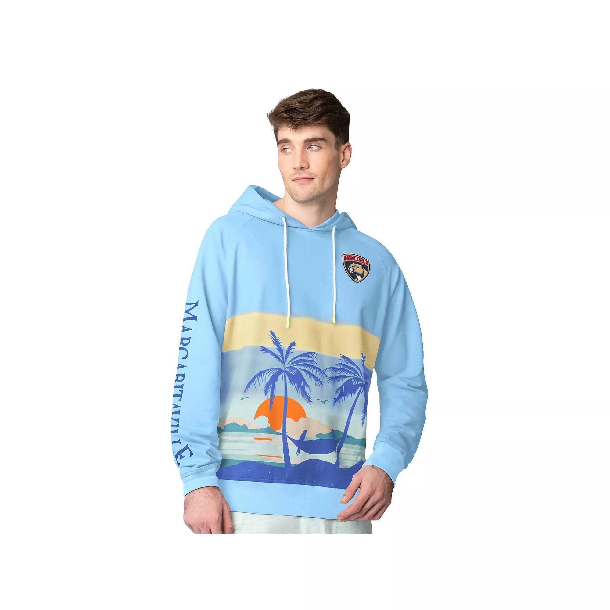 Men's Margaritaville Blue Florida Panthers Island Dream Peached Pullover Hoodie, Size: XL, Pnt Blue Product Image