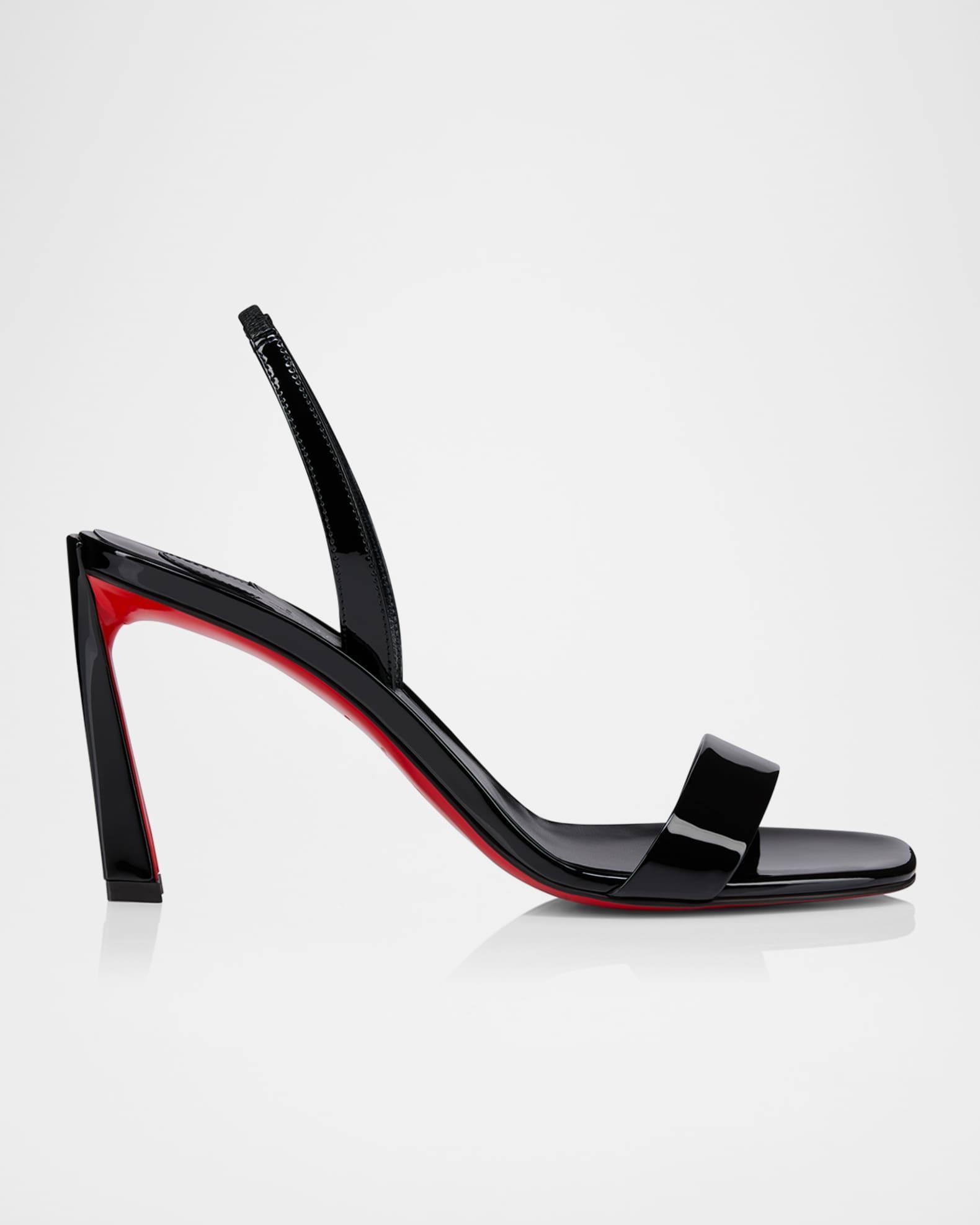 Condora Leather Red Sole Slingback Sandals Product Image