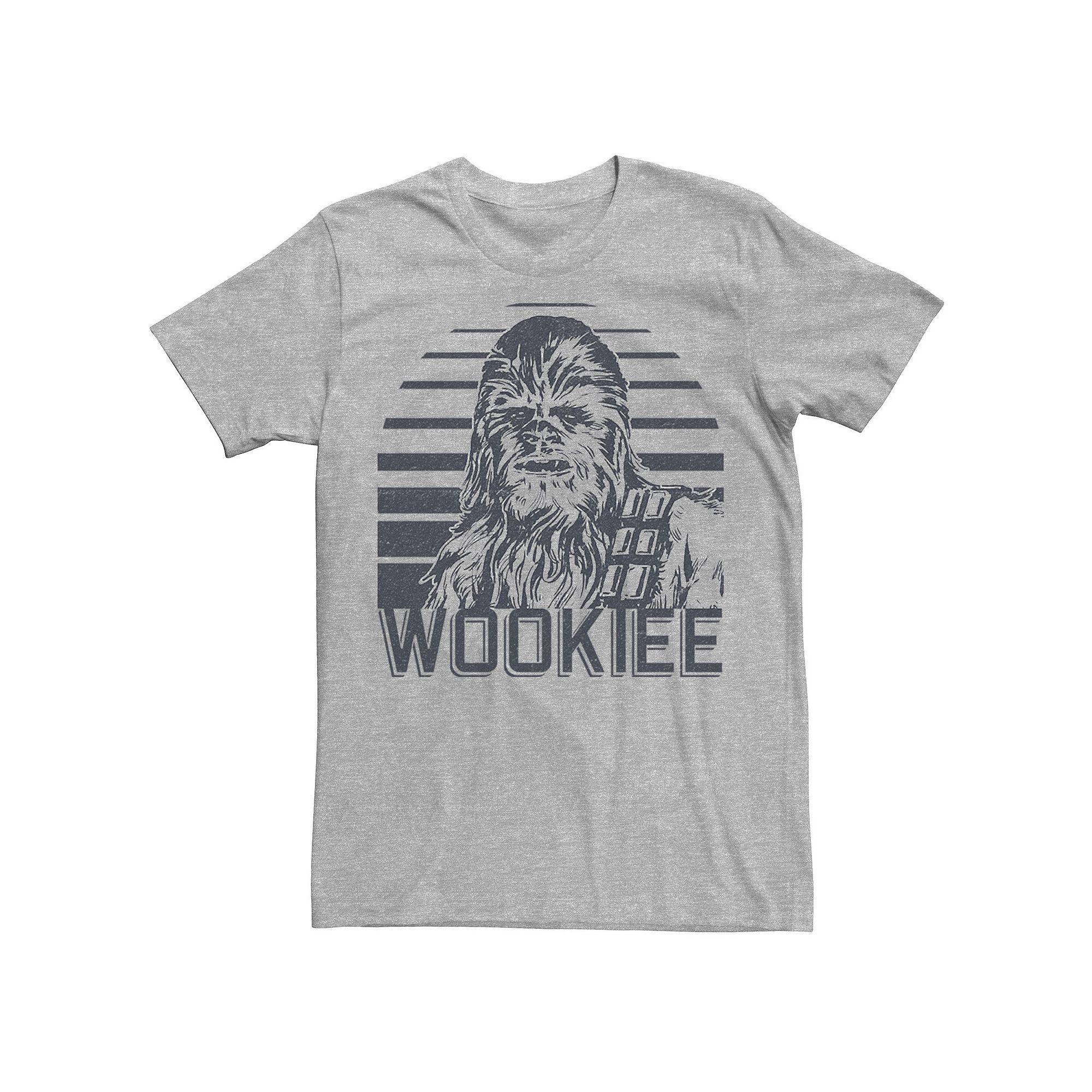 Men's Star Wars Chewbacca "Wookiee" Portrait Graphic Tee, Size: Large, Athletic Grey Product Image