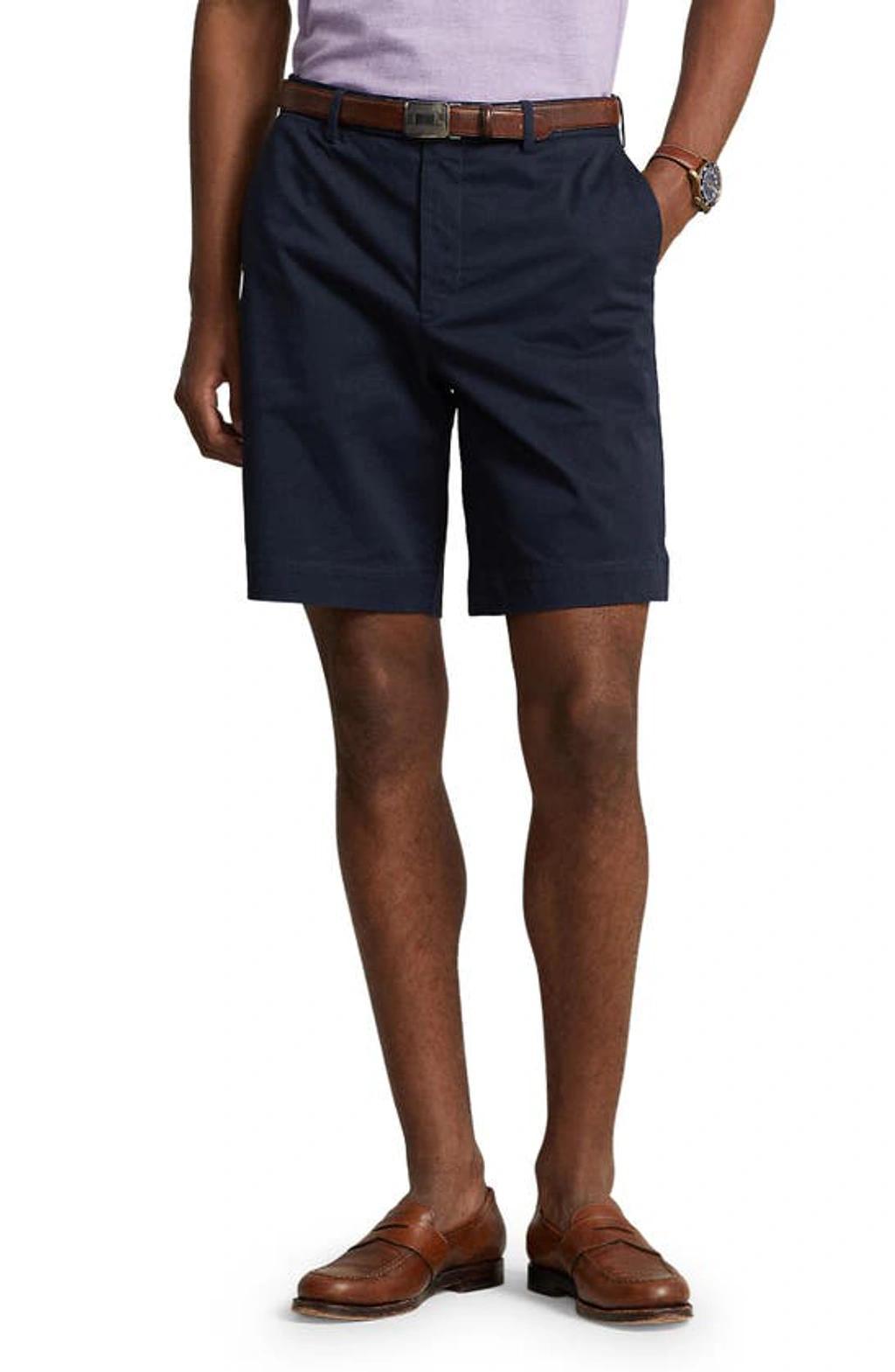 Mens Stretch-Twill Flat-Front Shorts Product Image