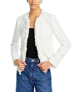 Derek Lam 10 Crosby Garcia Fringe Tweed Open Jacket Product Image