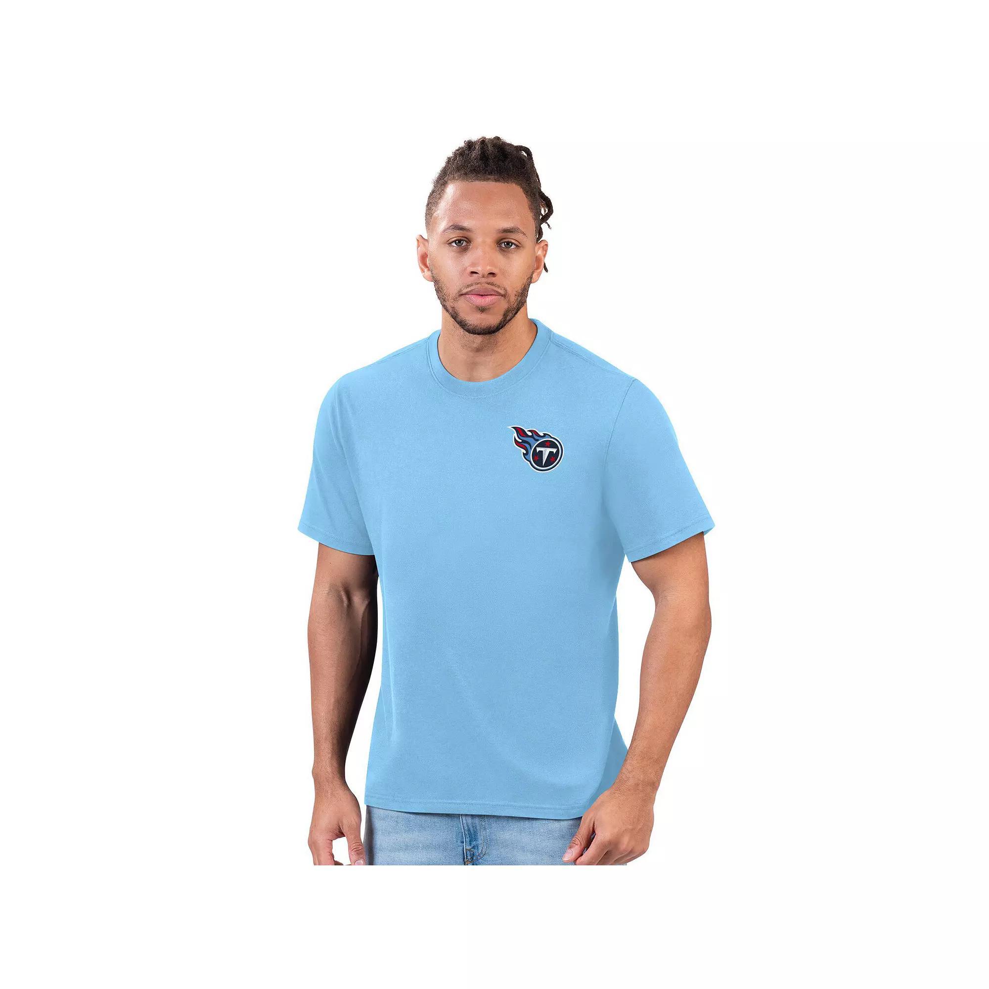 Men's Margaritaville Light Blue Seattle Seahawks Flip Flop T-Shirt, Size: Large Product Image