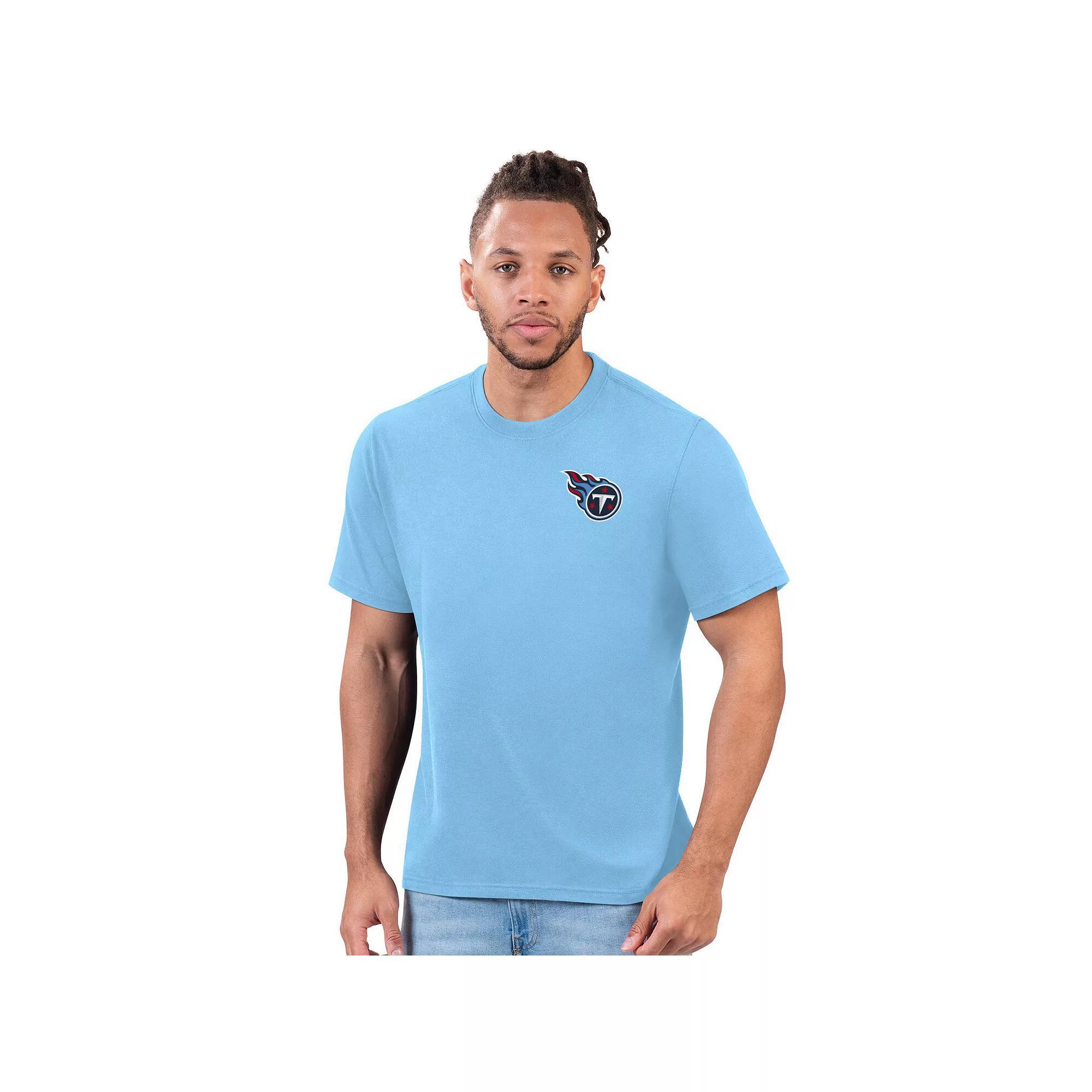 Men's Margaritaville Light Blue Seattle Seahawks Flip Flop T-Shirt, Size: Large Product Image
