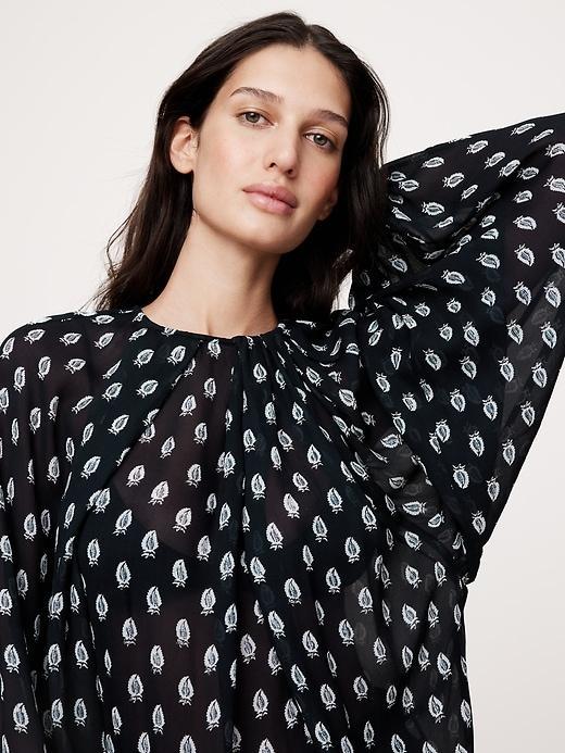 Chiffon Twist-Neck Top Product Image