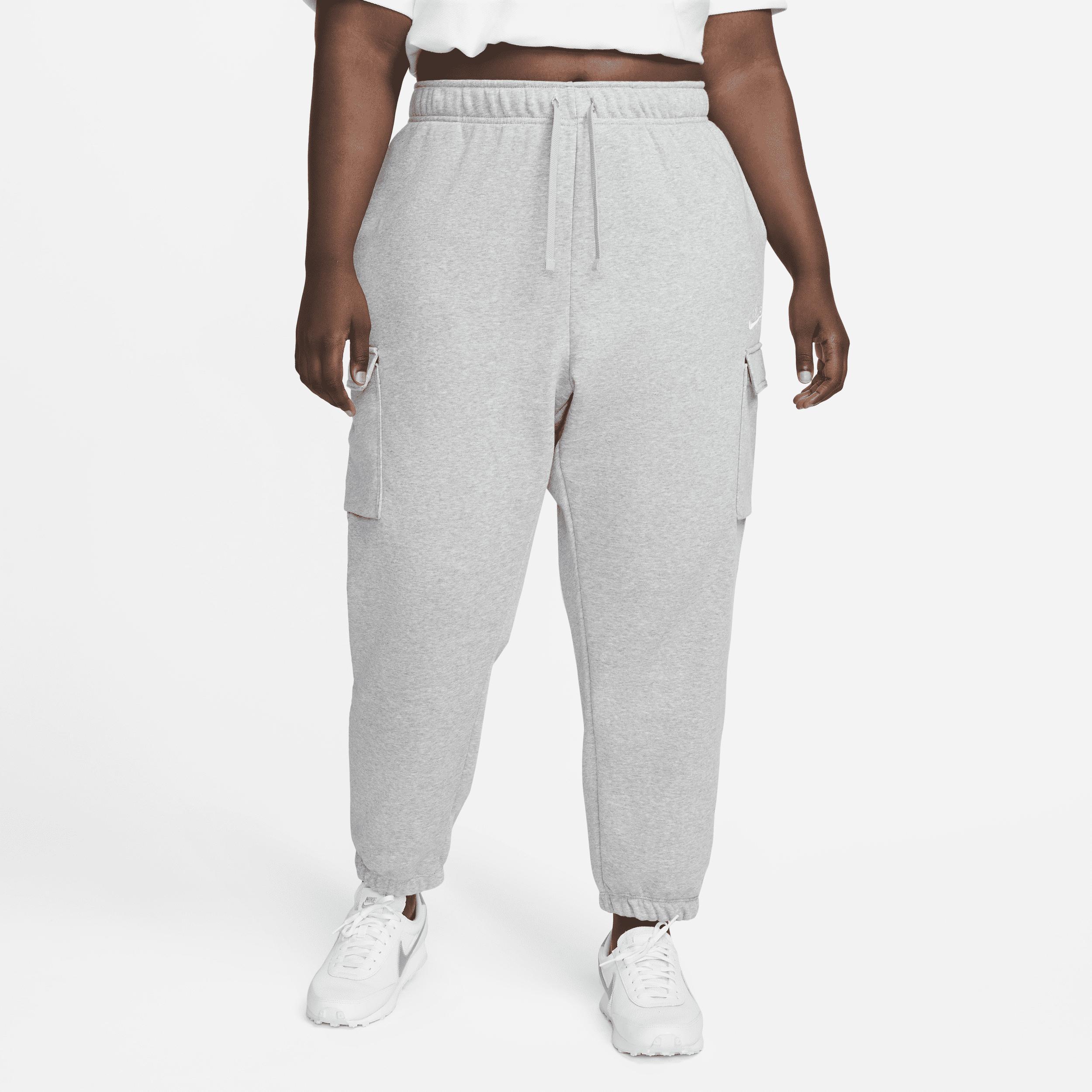 Plus Size Nike Sportswear Club Fleece Cargo Pants, Womens Gray Grey Product Image