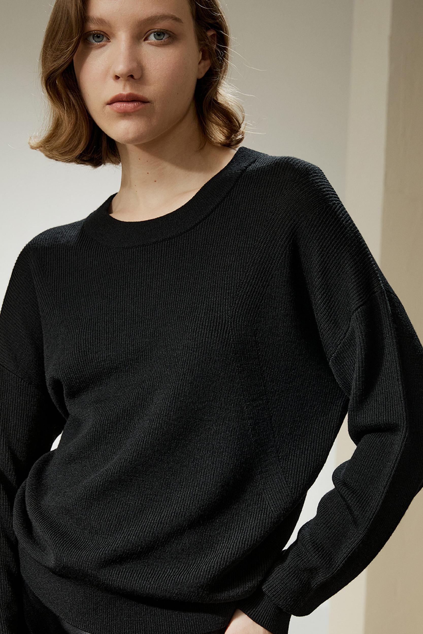 Ultra-fine Merino Wool Crewneck Sweater Product Image