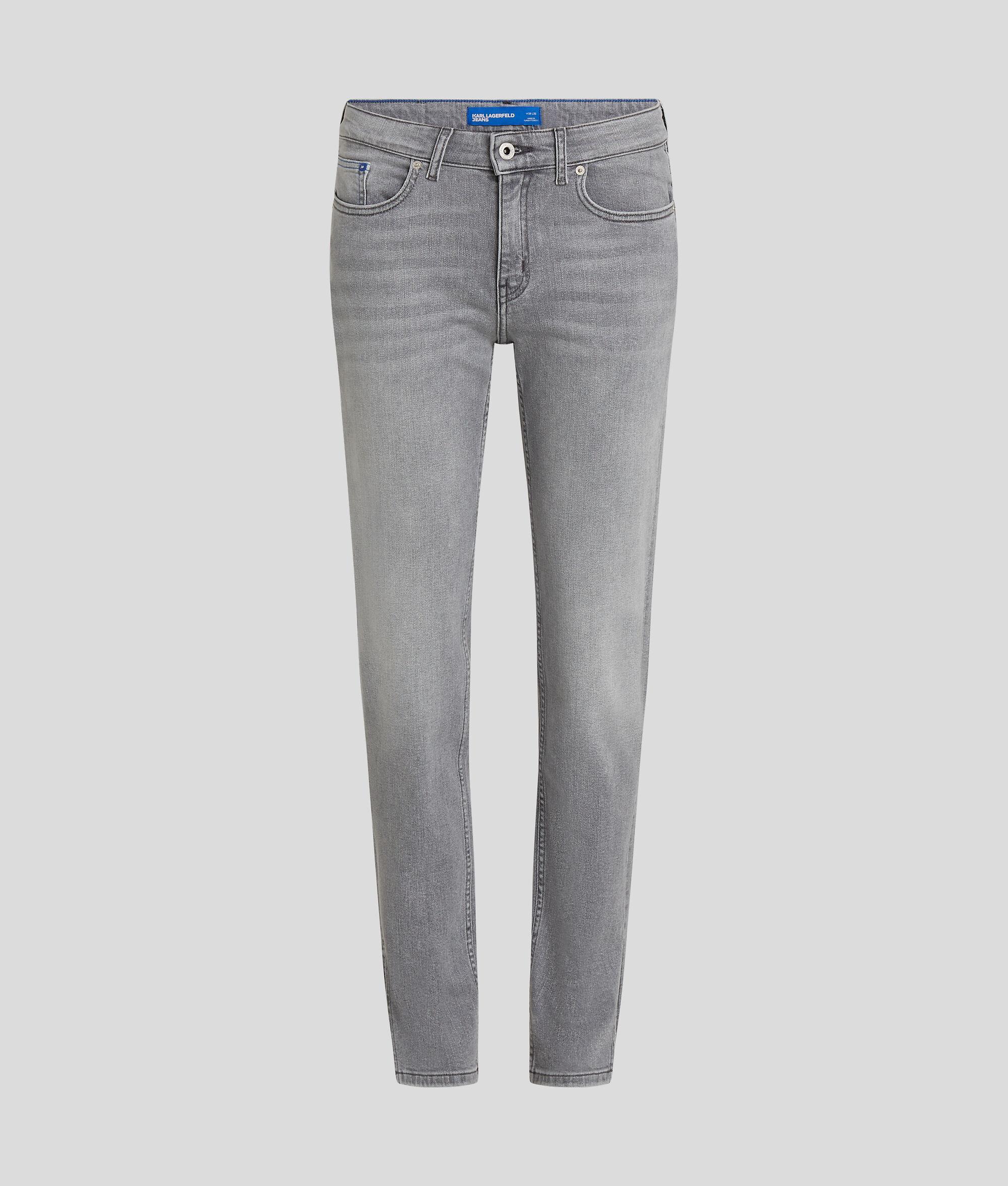 MID-RISE SPLIT-HEM SLIM JEANS Product Image