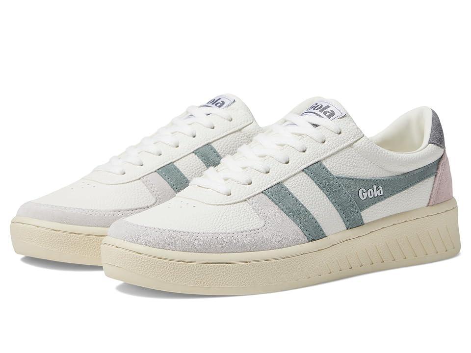 Gola Grandslam Trident (White/Pastel Pink/Iceberg) Women's Shoes Product Image