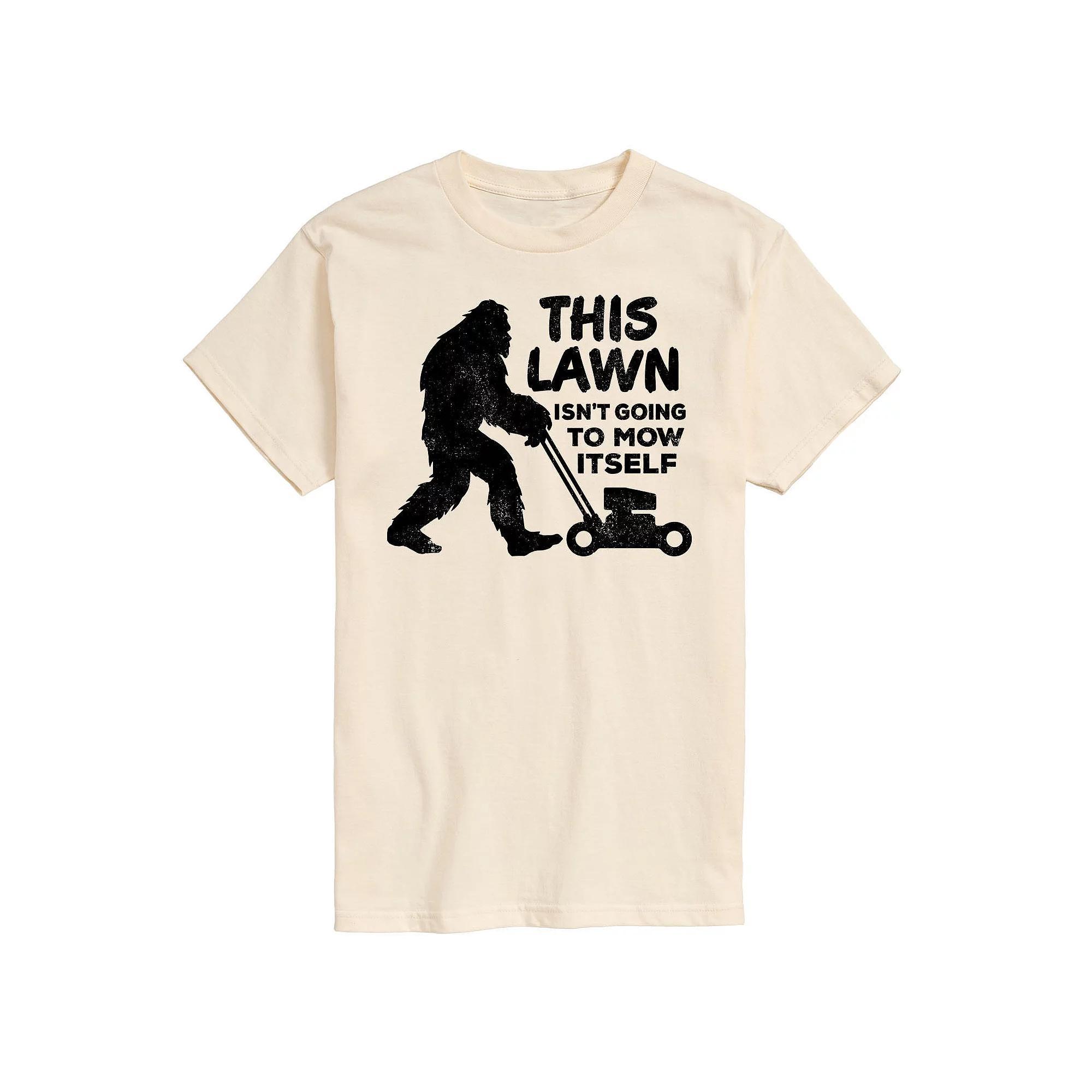 Big & Tall This Lawn Sasquatch Graphic Tee, Mens Product Image