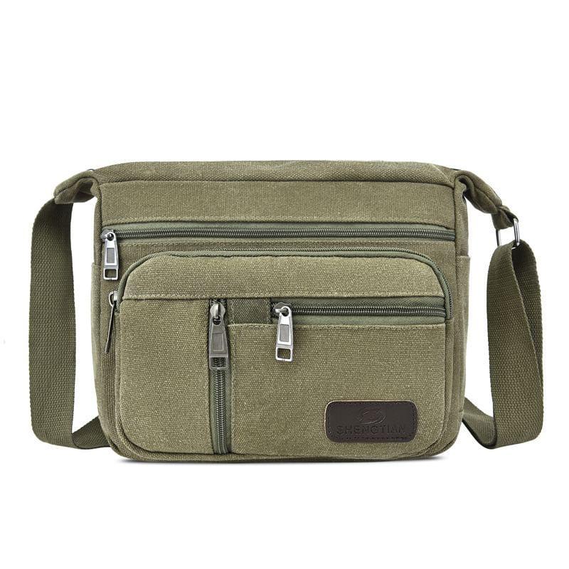 Canvas Plain Crossbody Bag Product Image