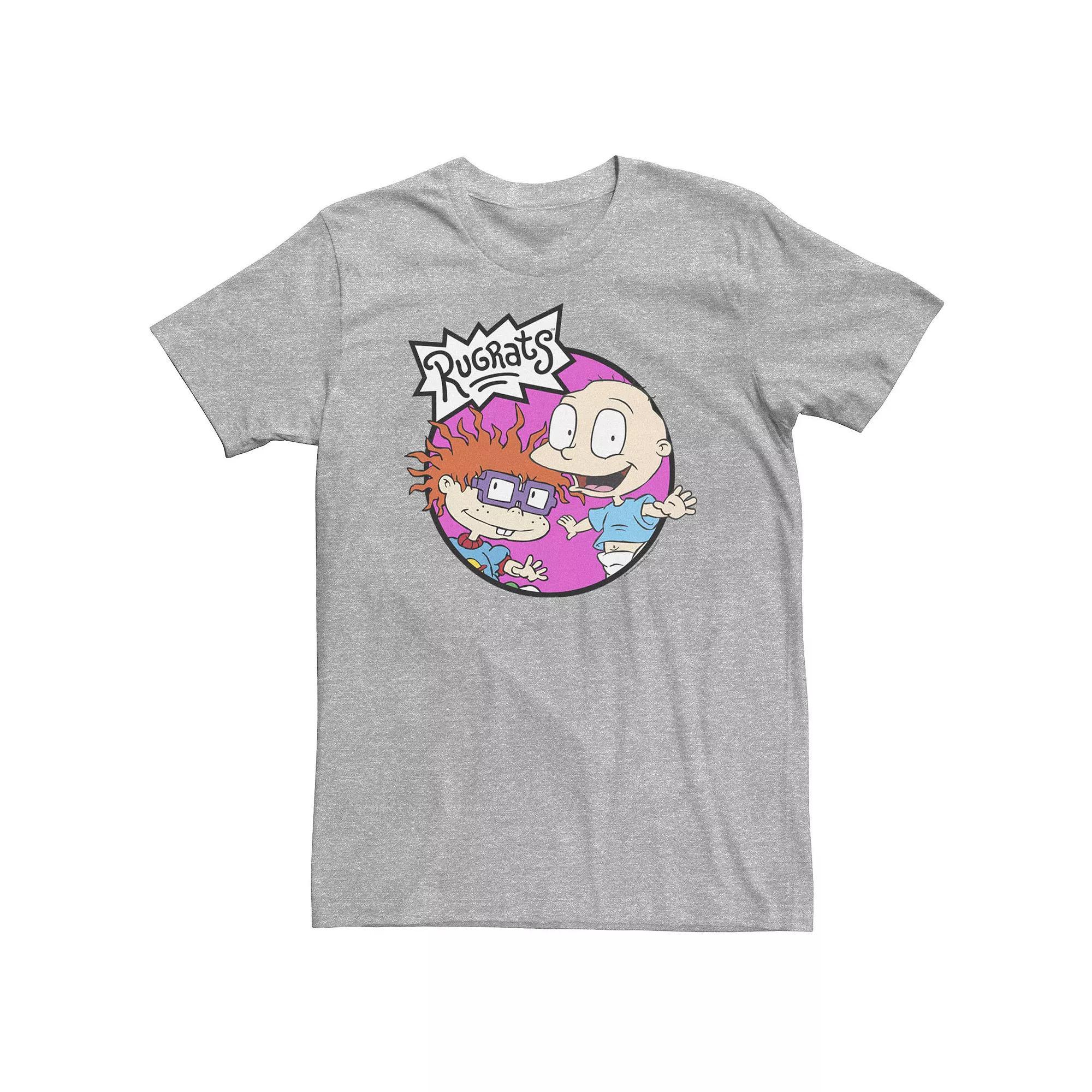Big & Tall Nickelodeon Rug Rats Tommy & Chucky Tee, Men's, Size: 4XL Tall, Athletic Grey Product Image