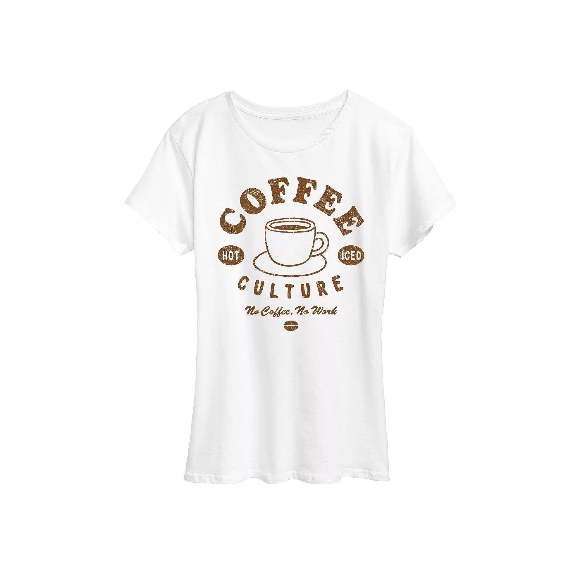 Womens No Coffee No Work Graphic Tee, Girls Product Image