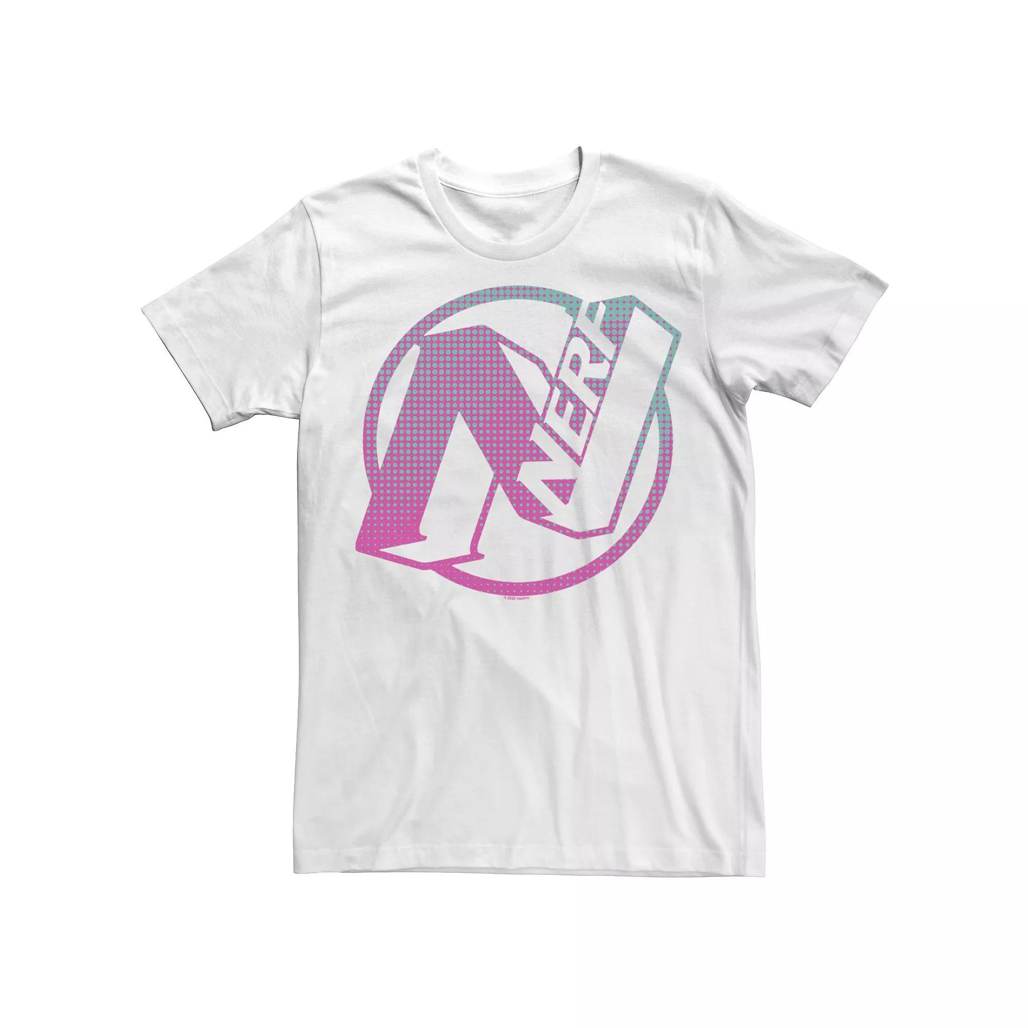 Men's Nerf N Gradient Comic Style Logo Tee, Size: XXL, White Product Image