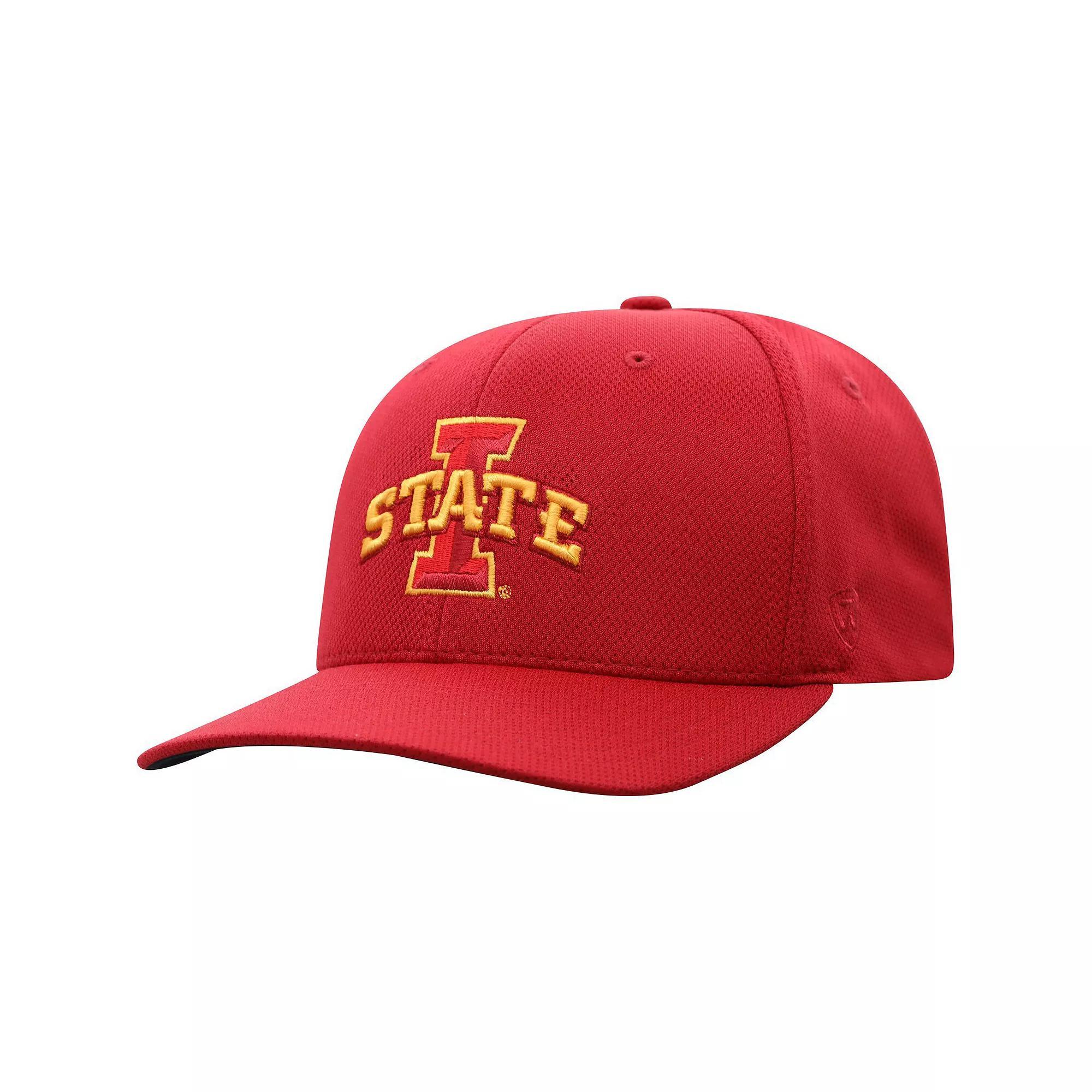 Men's Top of the World Cardinal Iowa State Cyclones Reflex Logo Flex Hat, Size: Large/XL, Red Product Image