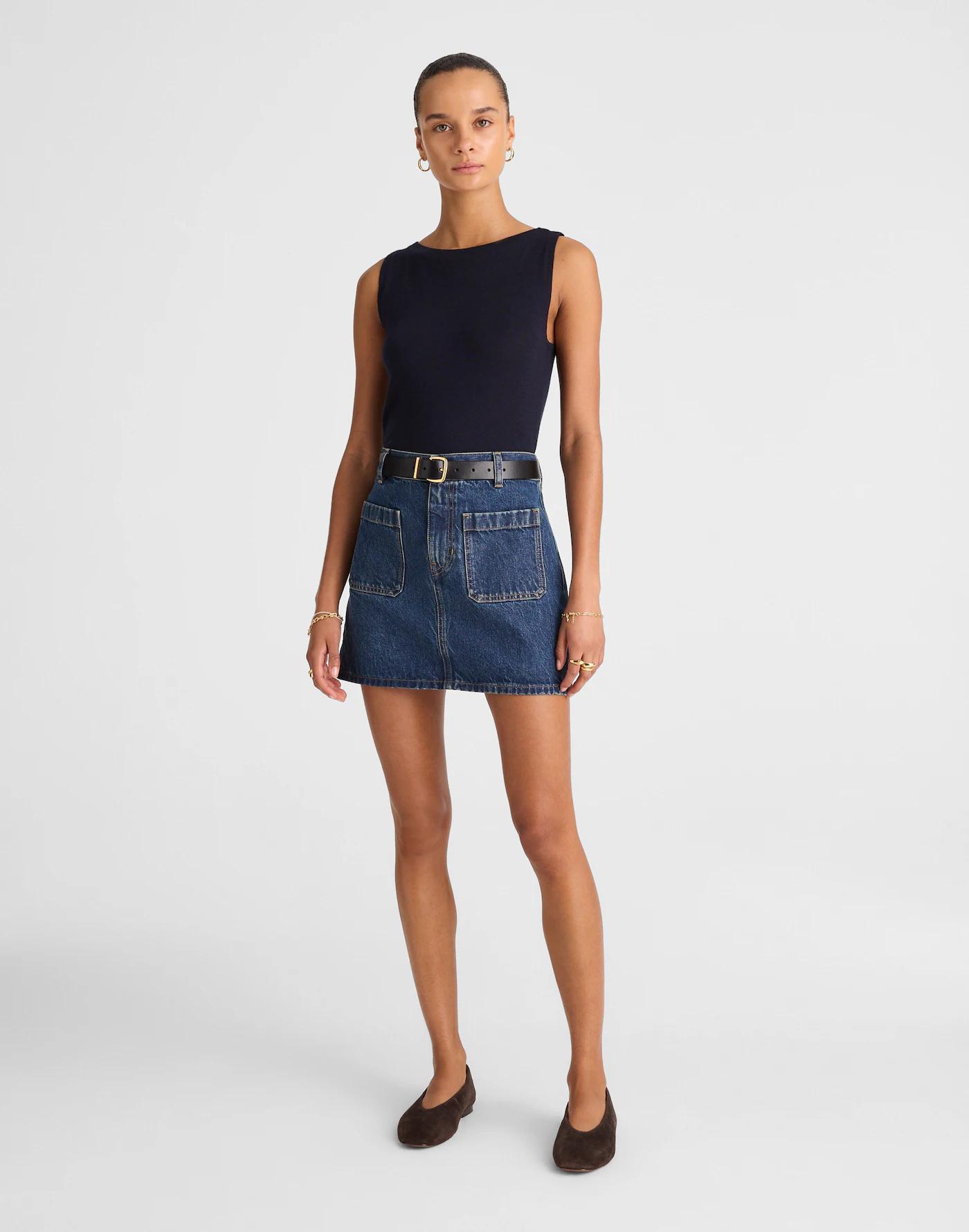 Boatneck Sleeveless Sweater Product Image