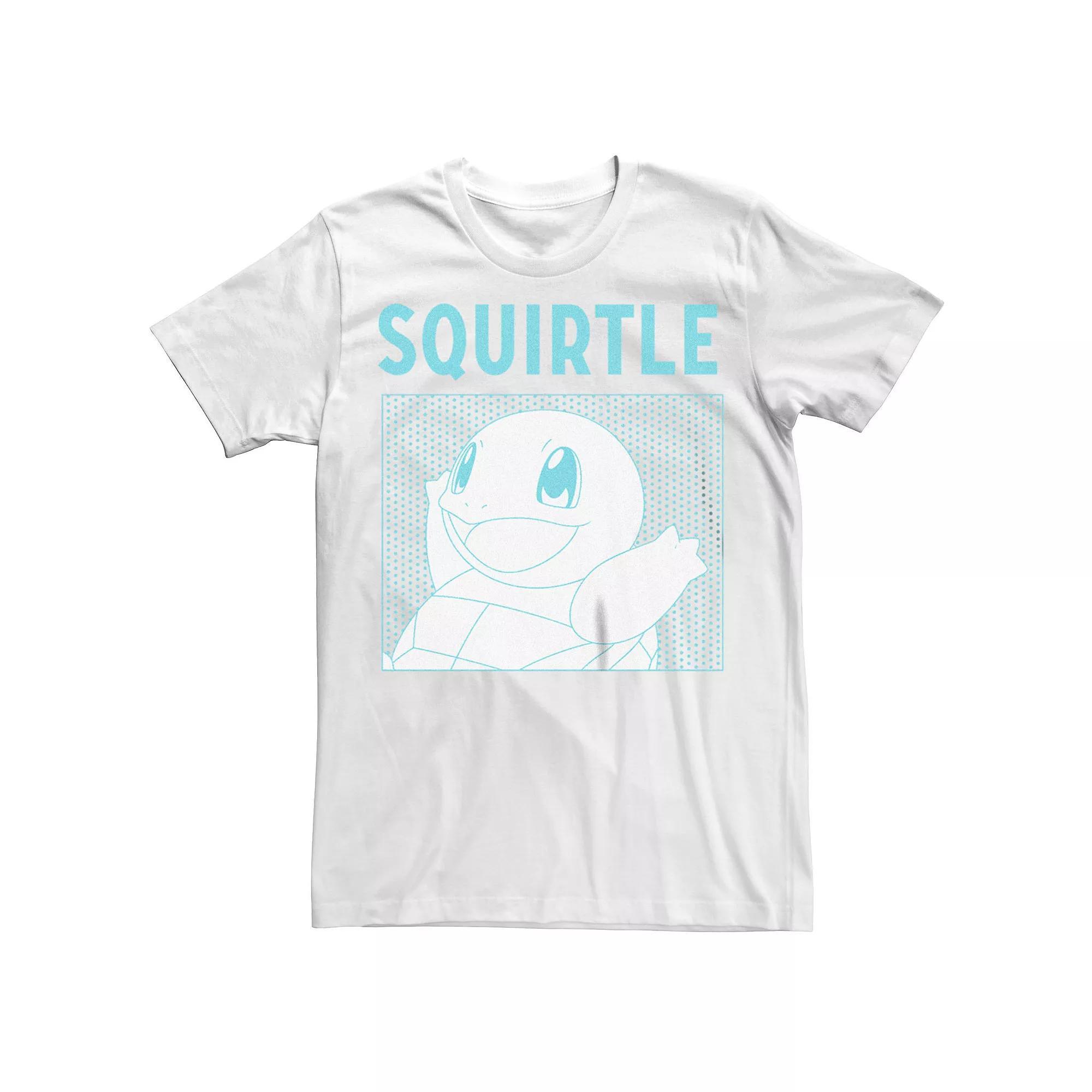 Men's Pokemon Squirtle Comic Panel Box, Size: XS, White Product Image