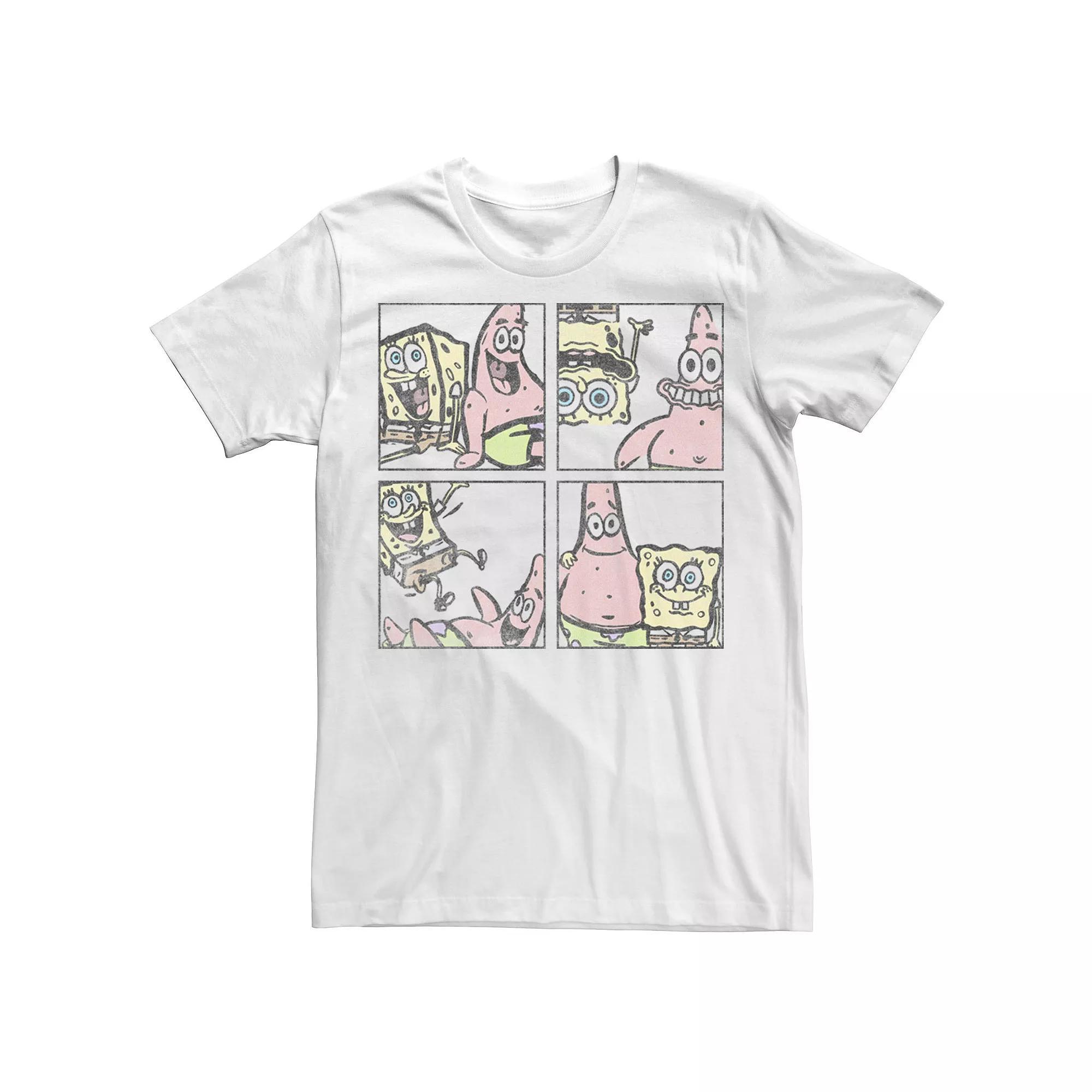 Men's SpongeBob SquarePants & Patrick Best Friend Box Up Tee, Size: Medium, White Product Image