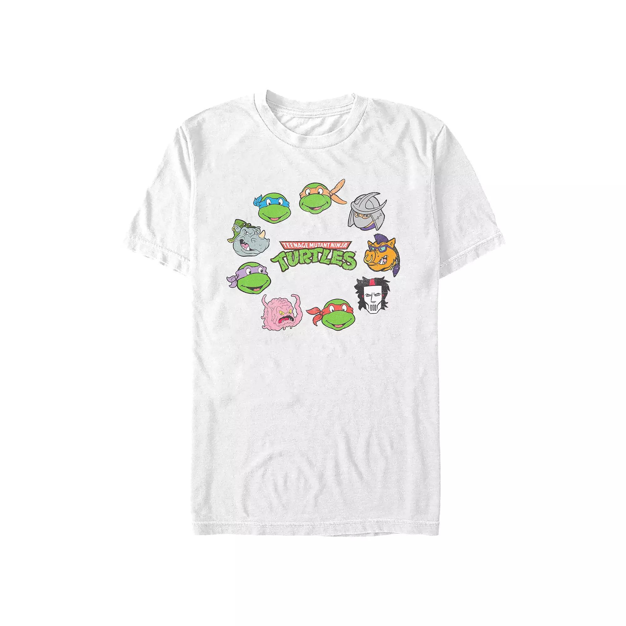 Men's Teenage Mutant Ninja Turtles Friends And Foes Graphic Tee, Size: XS, White Product Image