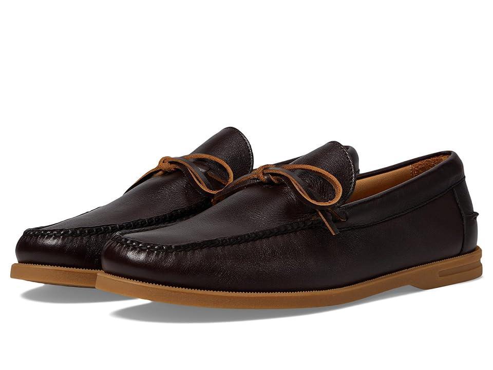 Peter Millar Excursionist Leather Boat Shoe (Chocolate) Men's Lace-up Boots Product Image