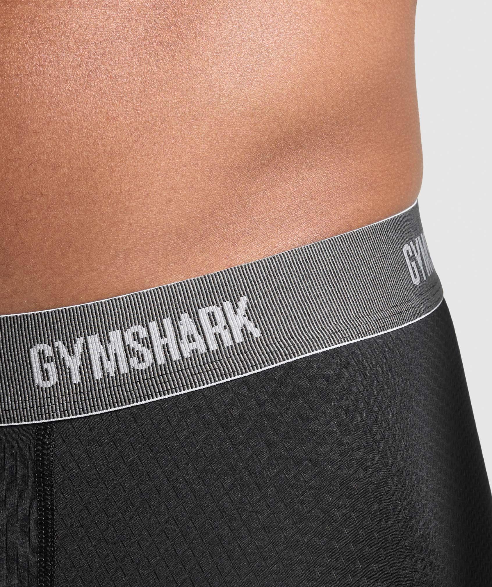 Gymshark Sports Tech Boxer 3PK - Black/Deep Orange/Celeste Blue Male Product Image
