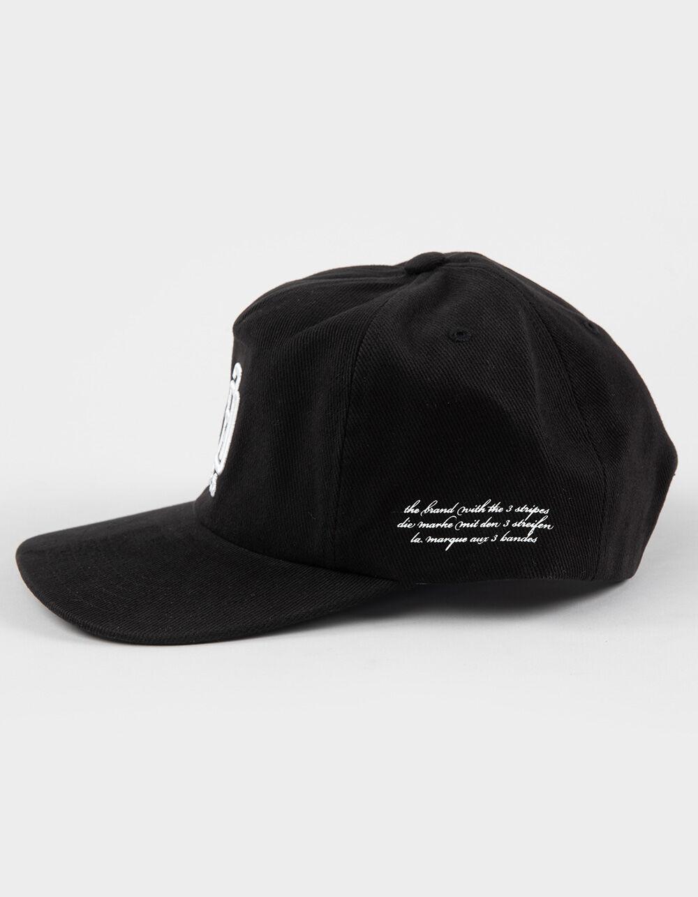 ADIDAS Originals Collegiate Crest 5 Panel Strapback Hat - BLACK Product Image