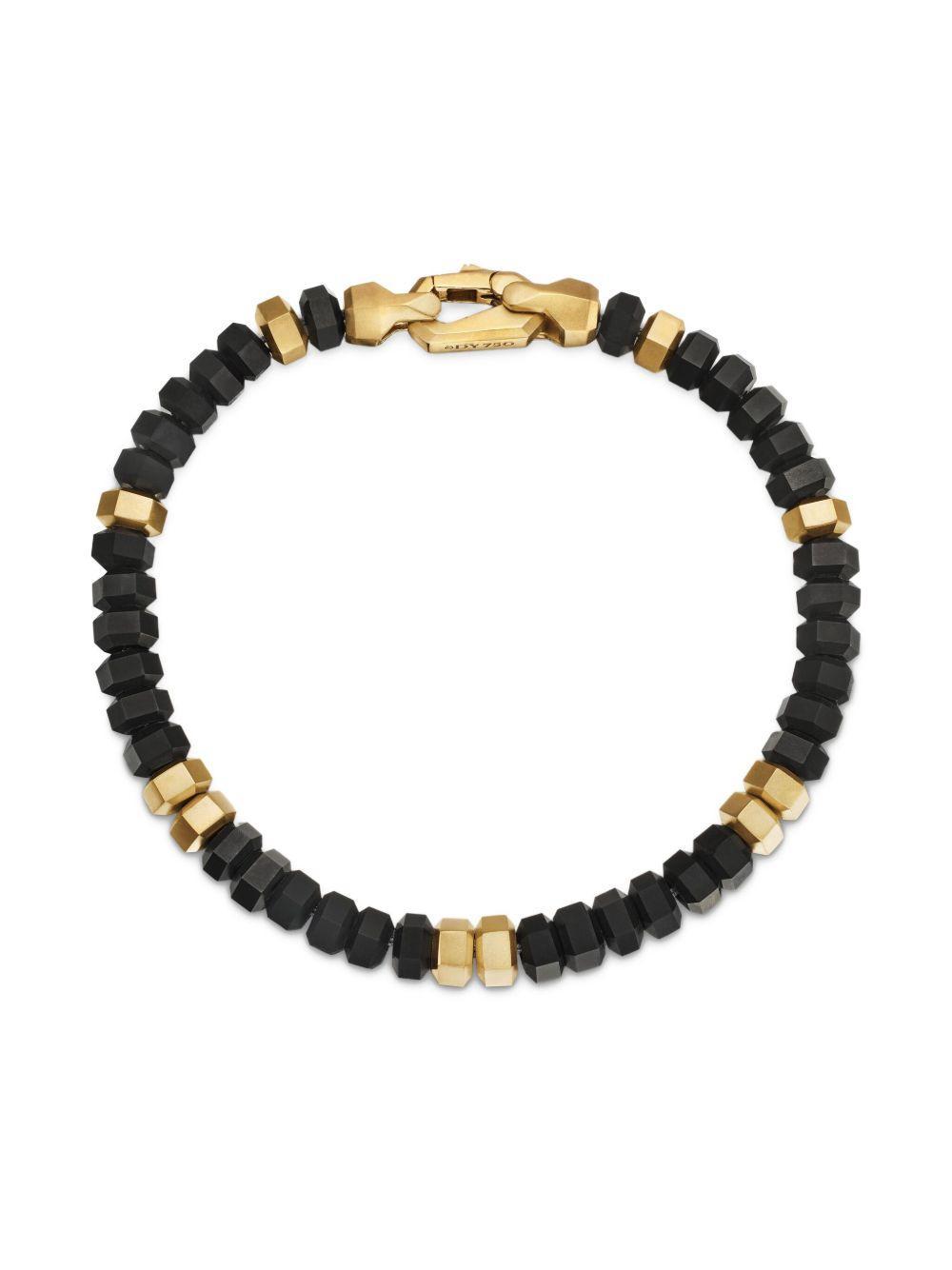 18kt yellow gold Hex Bead bracelet (6mm) Product Image