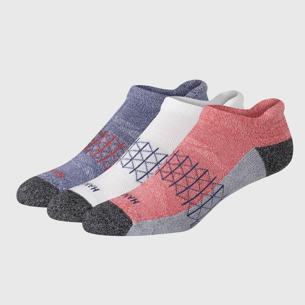 Hanes Mens 3pk Absolute Active Cushioned Heel Shield Socks 6-12: Low Cut, Breathable Mesh, Arch Support, Seamless Toe Product Image