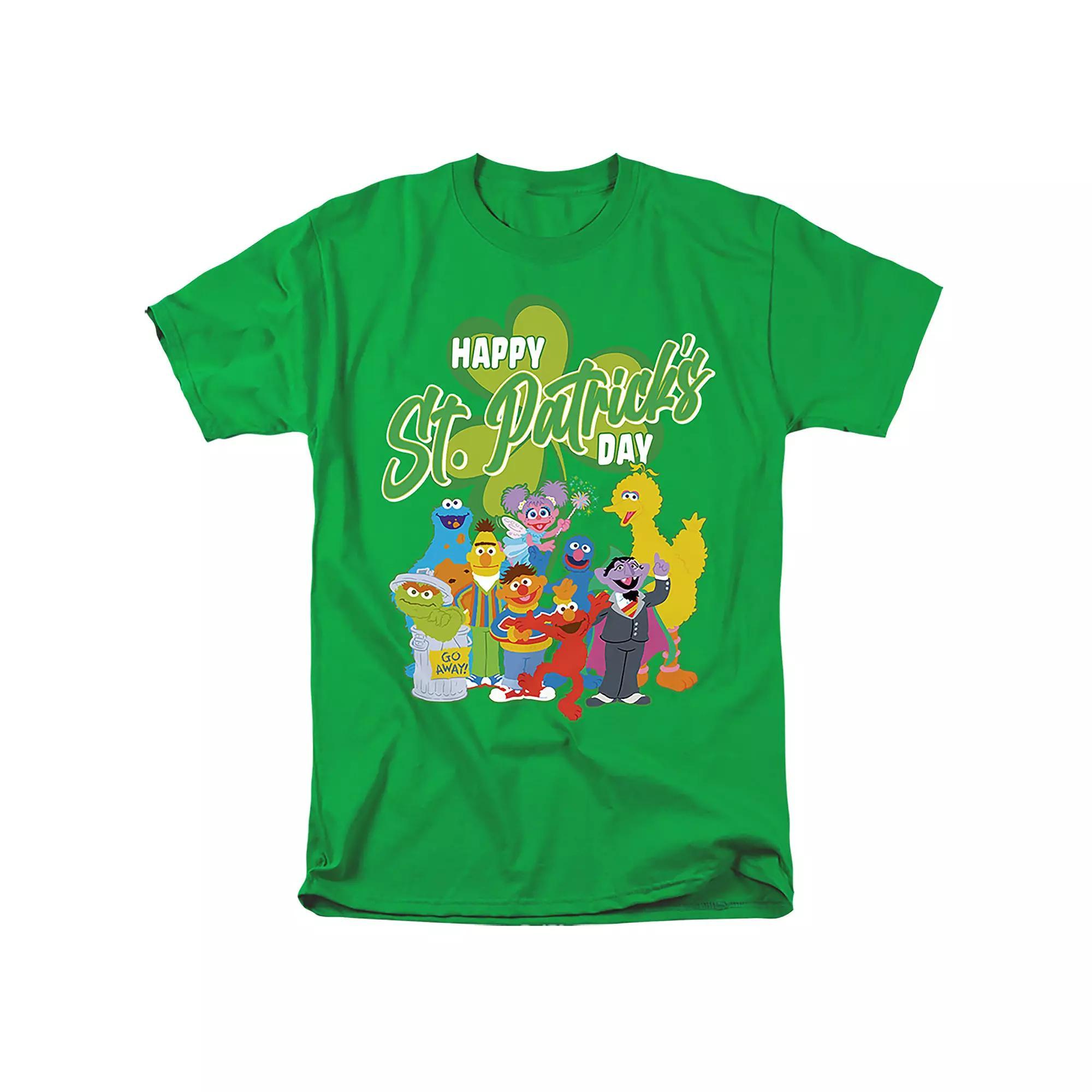 Men's Sesame Street St Patrick's Day Graphic Tee, Size: XXL, White Product Image