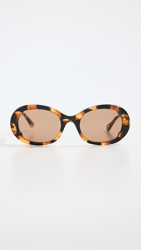 Chloé Oval Sunglasses | Shopbop Product Image