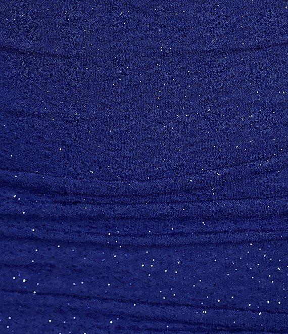 Honey and Rosie One-Shoulder Glitter Knit Midi Dress Product Image