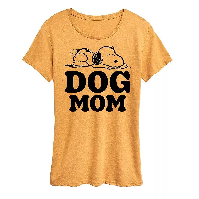 Womens Peanuts Snoopy Dog Mom Graphic Tee Product Image