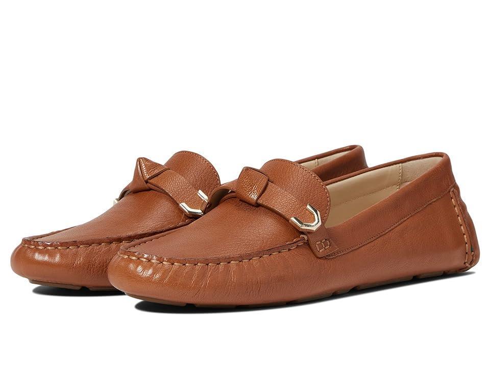 Cole Haan Womens Evelyn Bow Driver Shoes - Beige Size 9 Product Image