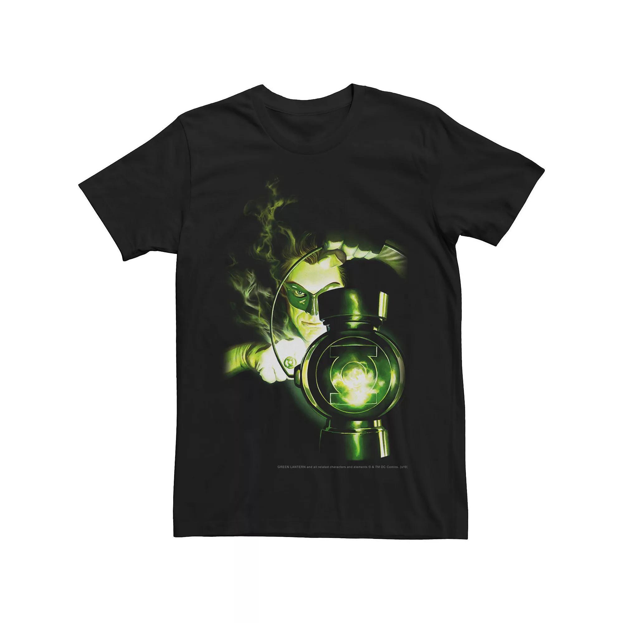 Men's Green Lantern The Light Comic Tee, Size: XL, Black Product Image