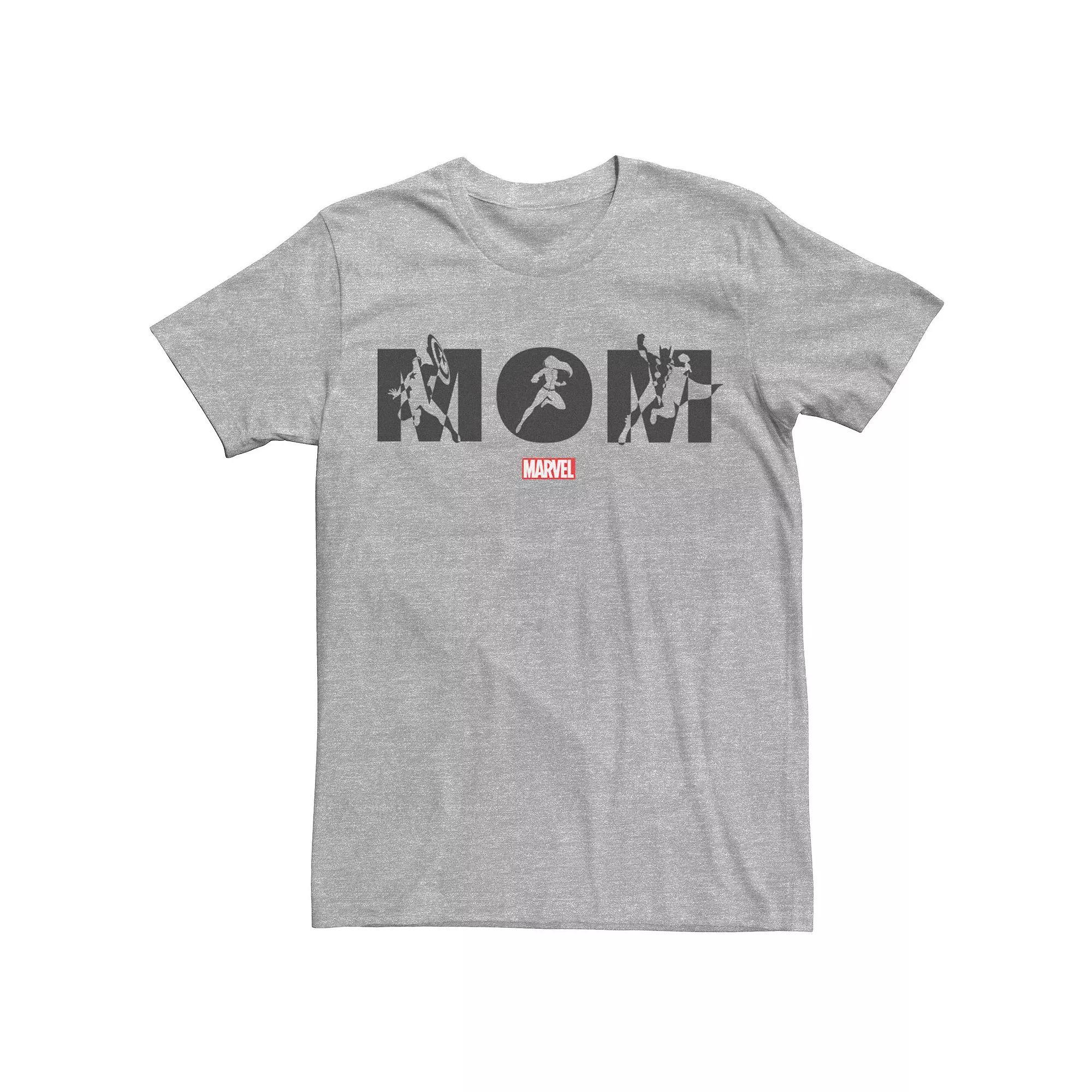 Men's Marvel Mom Graphic Tee, Size: Small, Athletic Grey Product Image