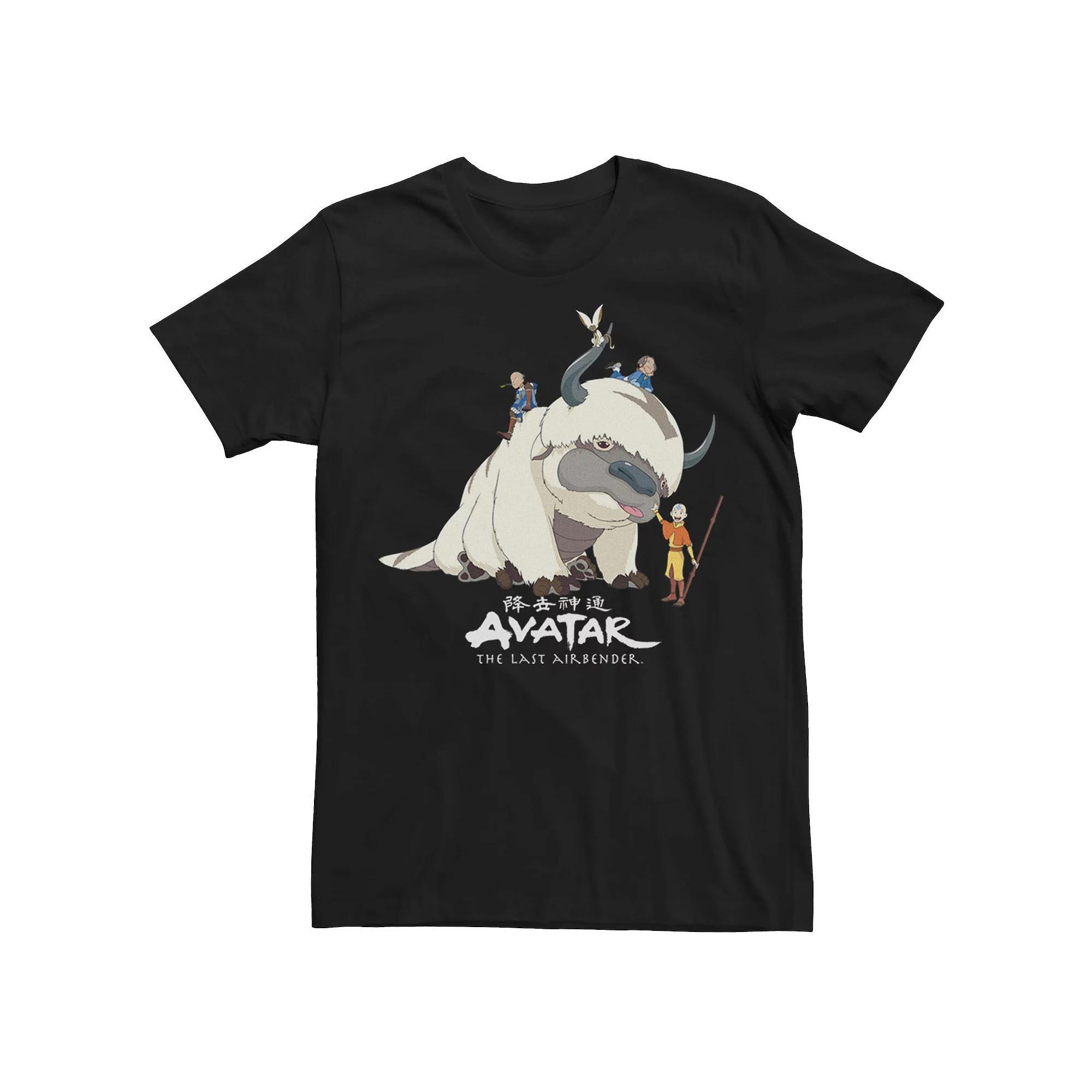 Big & Tall Avatar: The Last Airbender Appa Group Shot Logo Tee, Men's, Size: 3XL Tall, Black Product Image