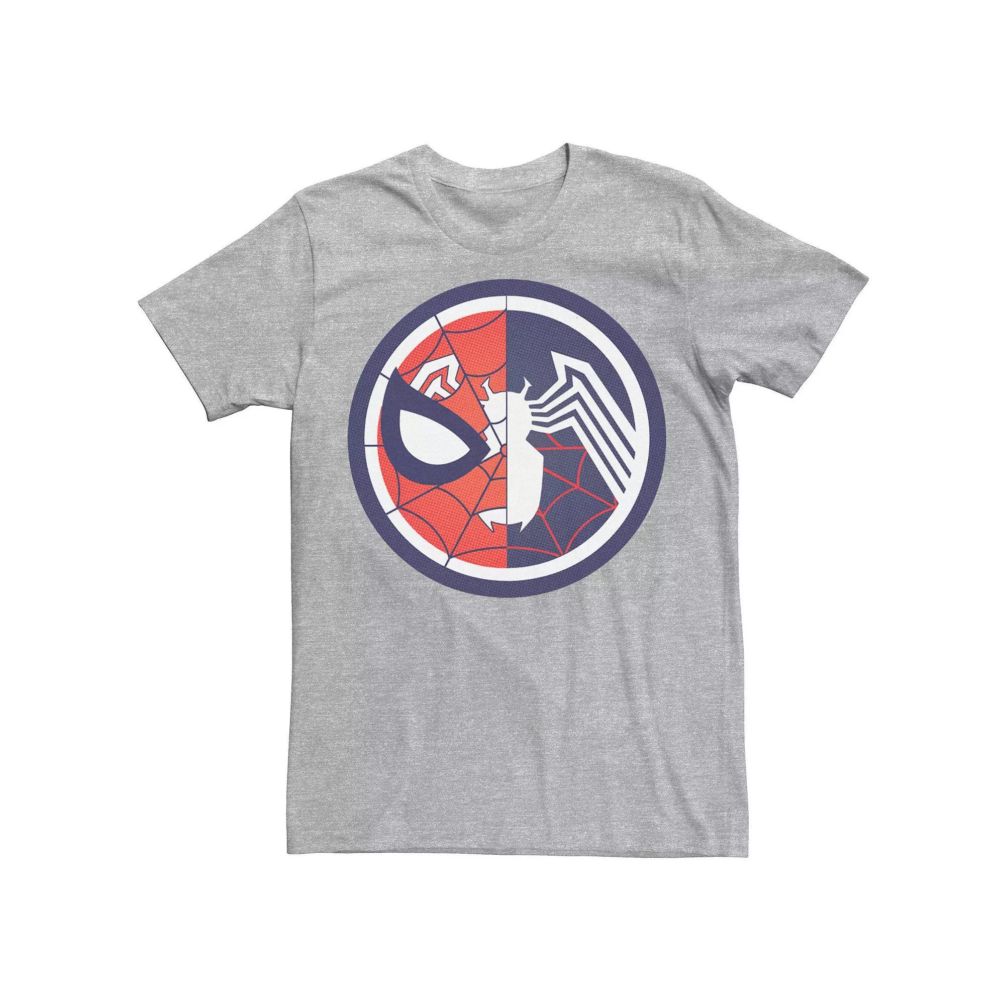 Mens Marvel Spider-Venom Logo Tee Athletic Grey Product Image