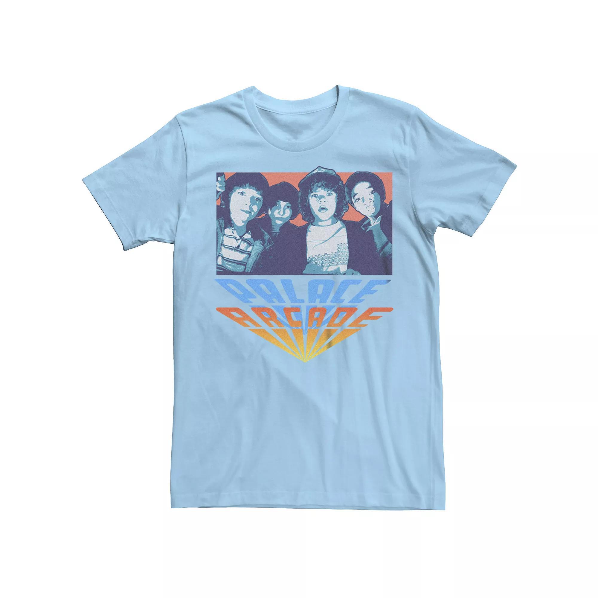 Men's Stranger Things Arcade Palace Gang Graphic Tee, Size: XXL, Light Blue Product Image