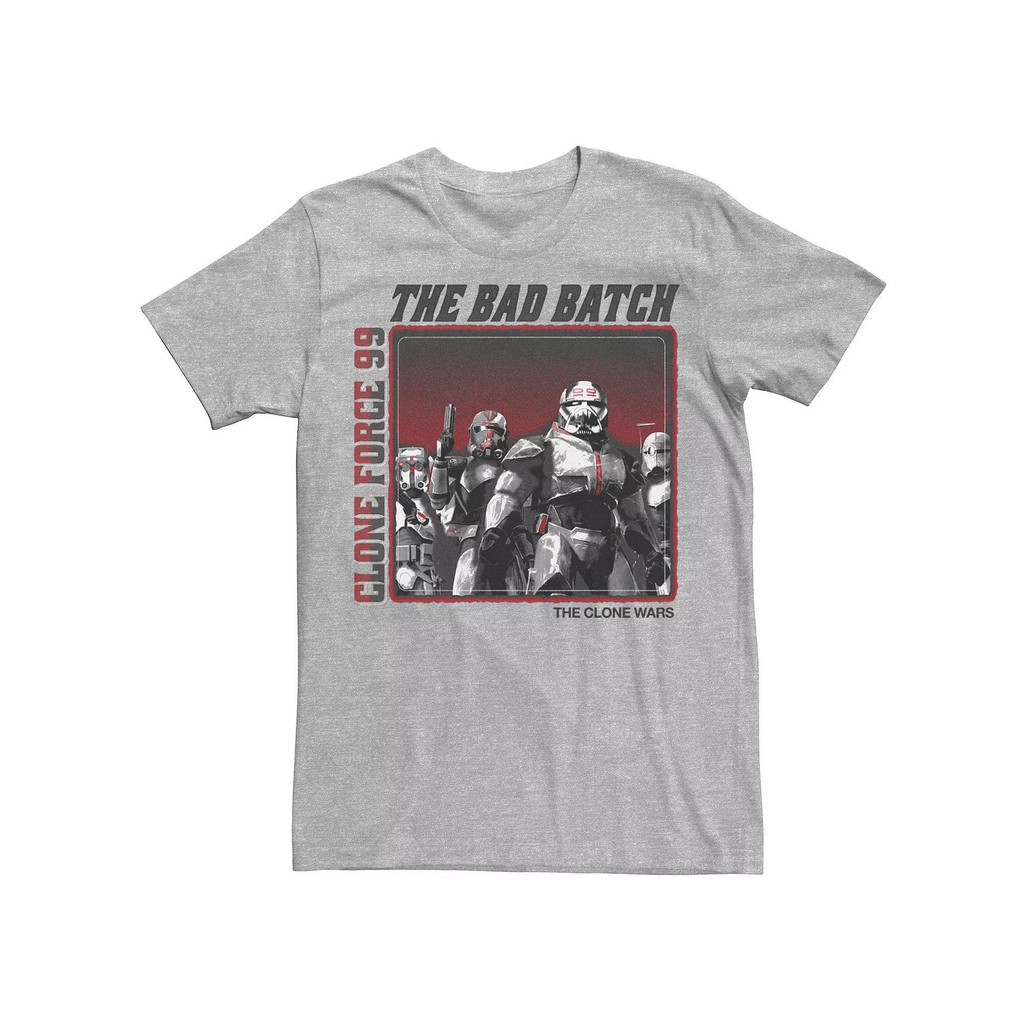 Men's Star Wars: The Clone Wars Clone Force 99 The Bad Batch Tee, Size: Small, Athletic Grey Product Image