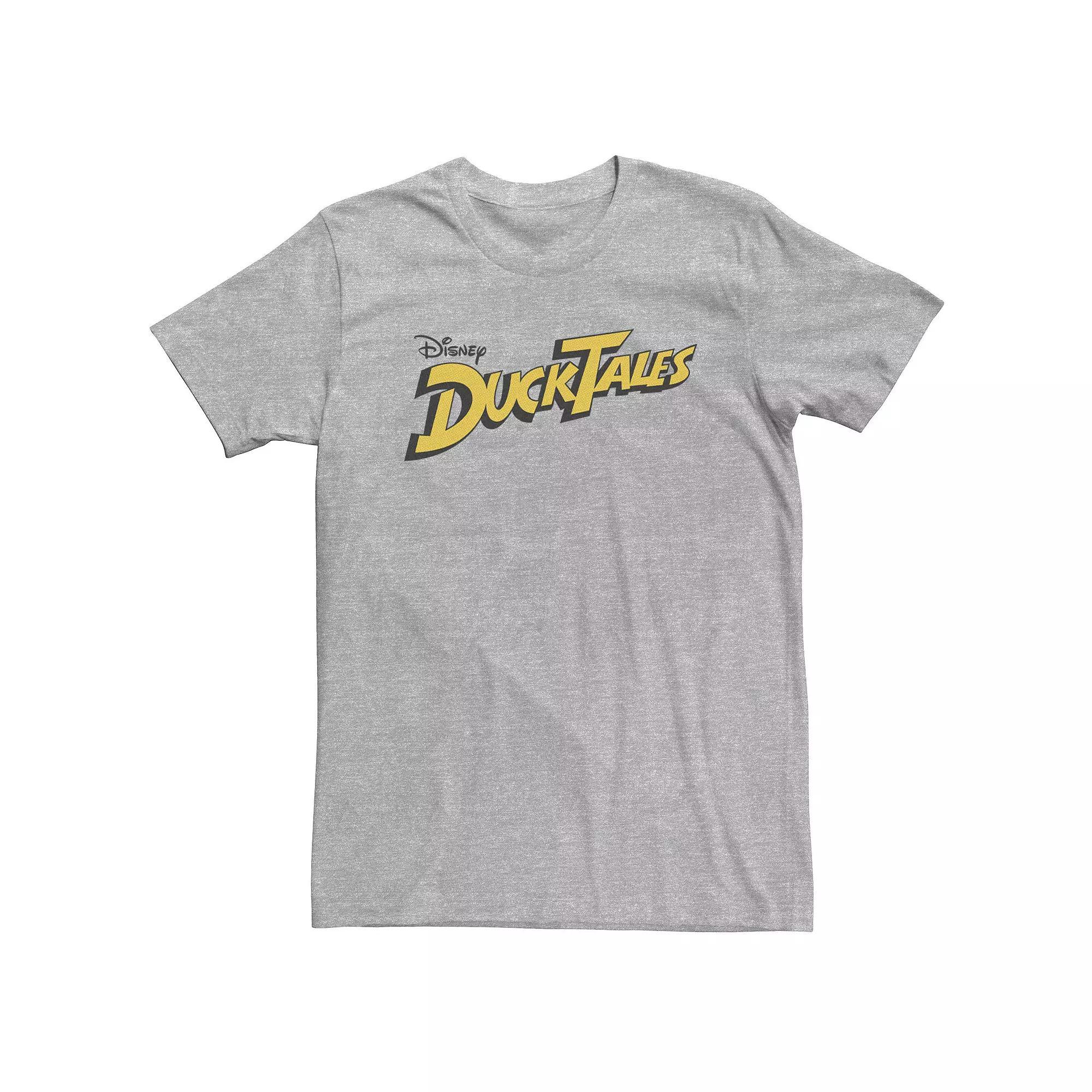 Big & Tall Disney DuckTales Logo Tee, Men's, Size: 4XL, Athletic Grey Product Image