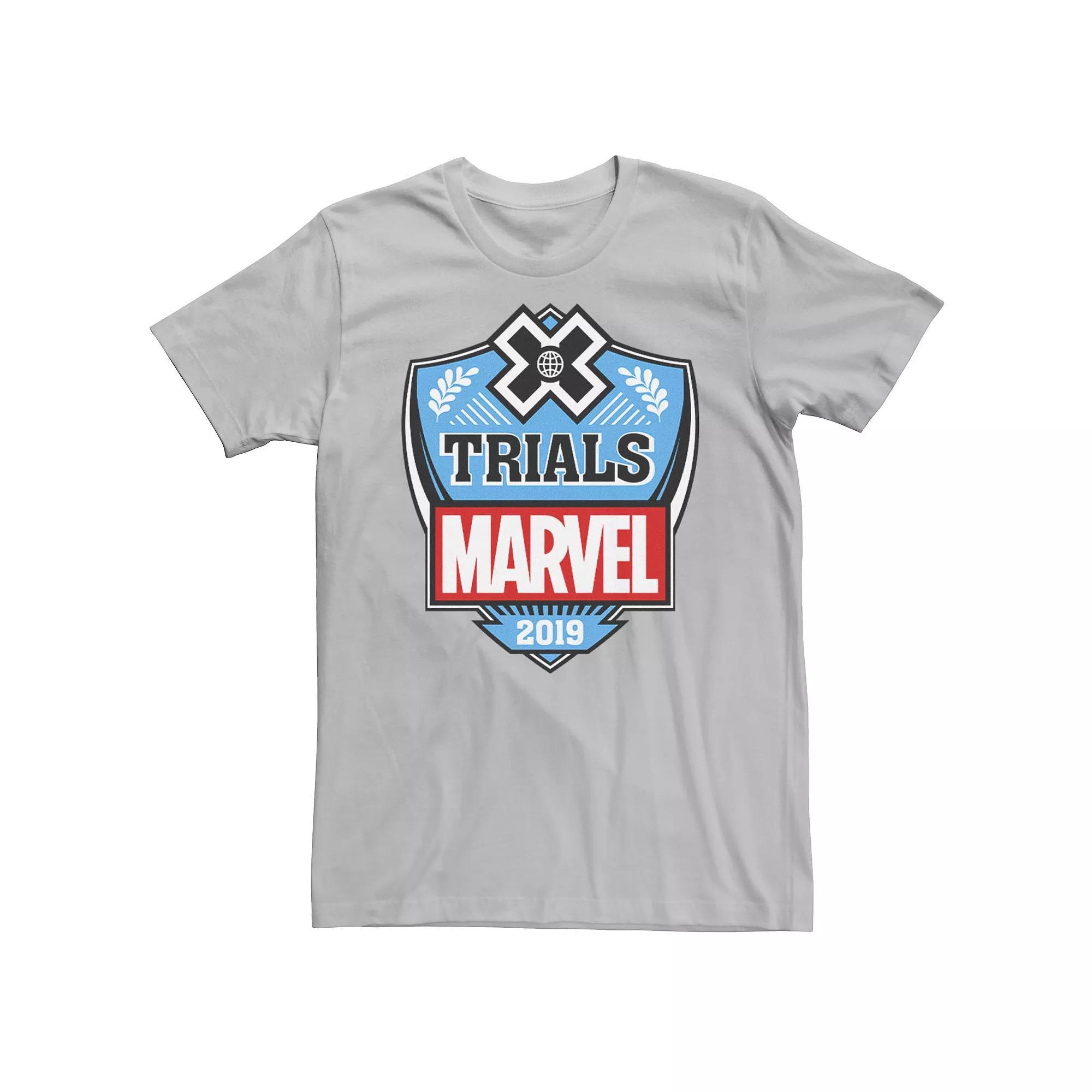 Men's Marvel Trials Tee, Size: Medium, Silver Product Image
