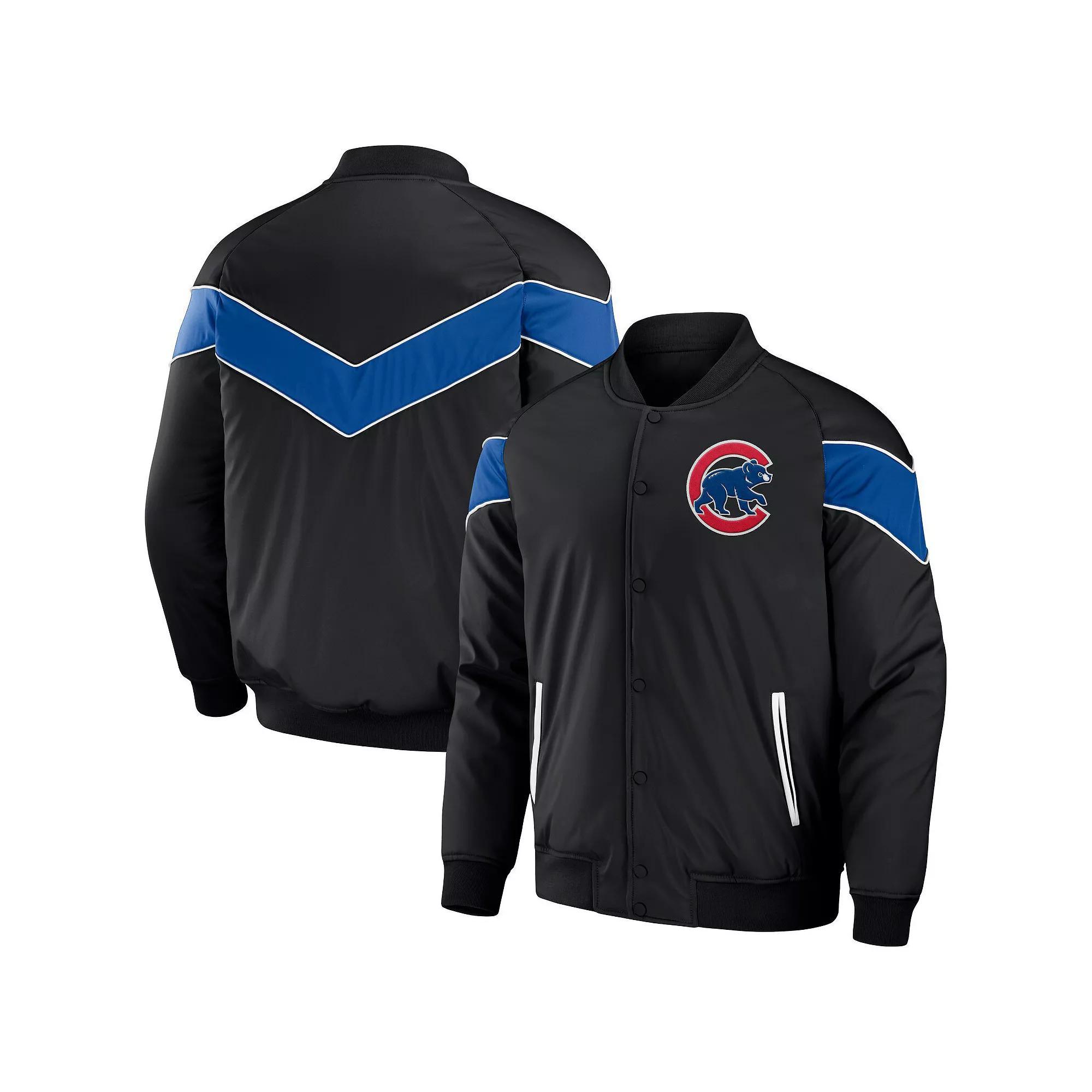 Men's Darius Rucker Collection by Fanatics Navy St. Louis Cardinals Baseball Raglan Full-Snap Jacket, Size: Small, Blue Product Image