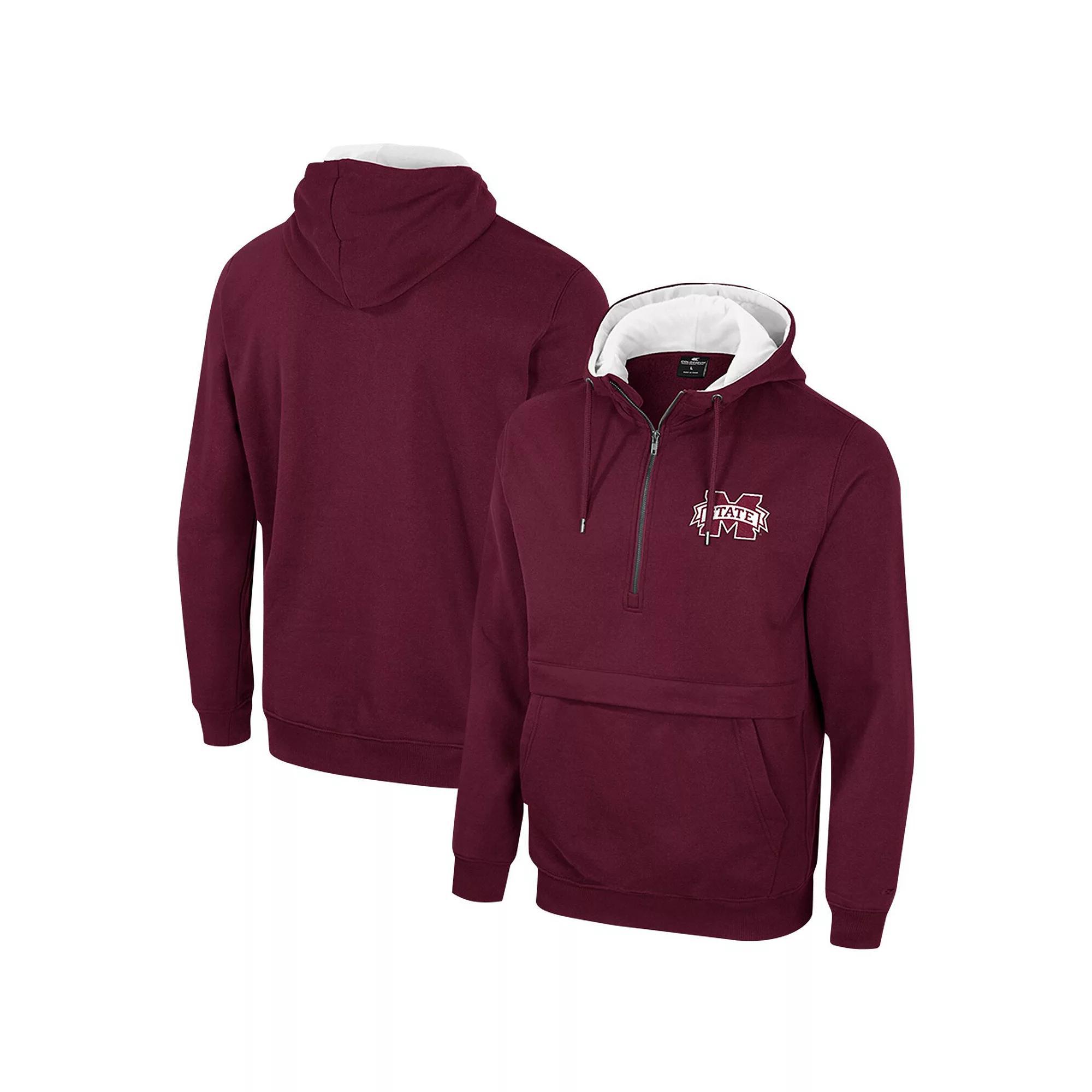 Men's Colosseum Green Michigan State Spartans Half-Zip Hoodie, Size: 2XL Product Image