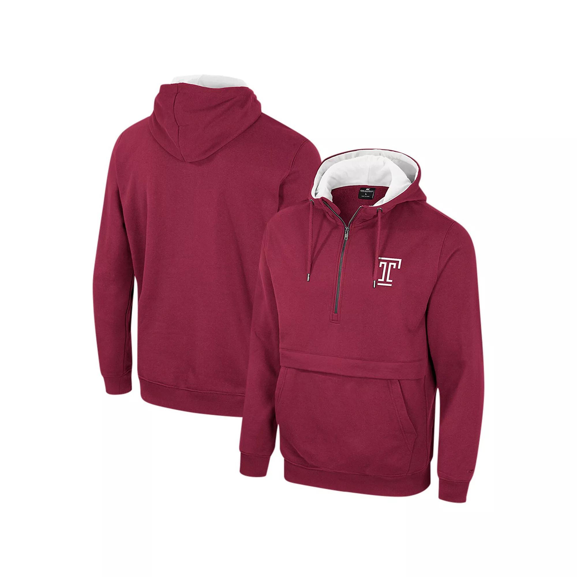 Mens Colosseum Michigan Wolverines Half-Zip Hoodie Blue Product Image