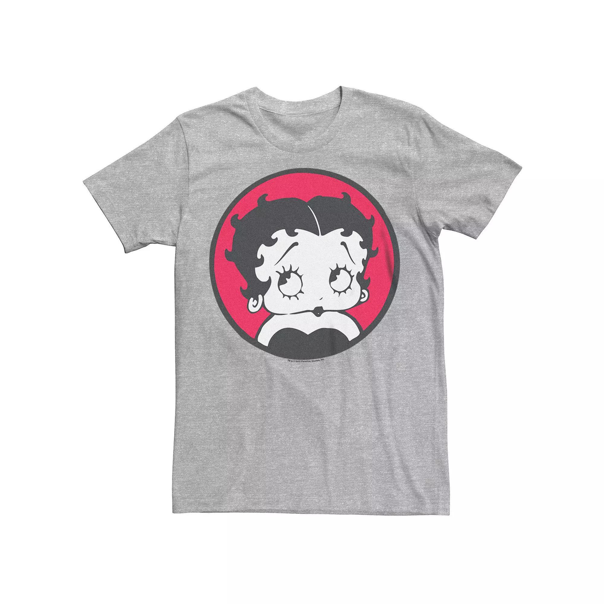 Men's Betty Boop Looking Tee, Size: XS, Athletic Grey Product Image