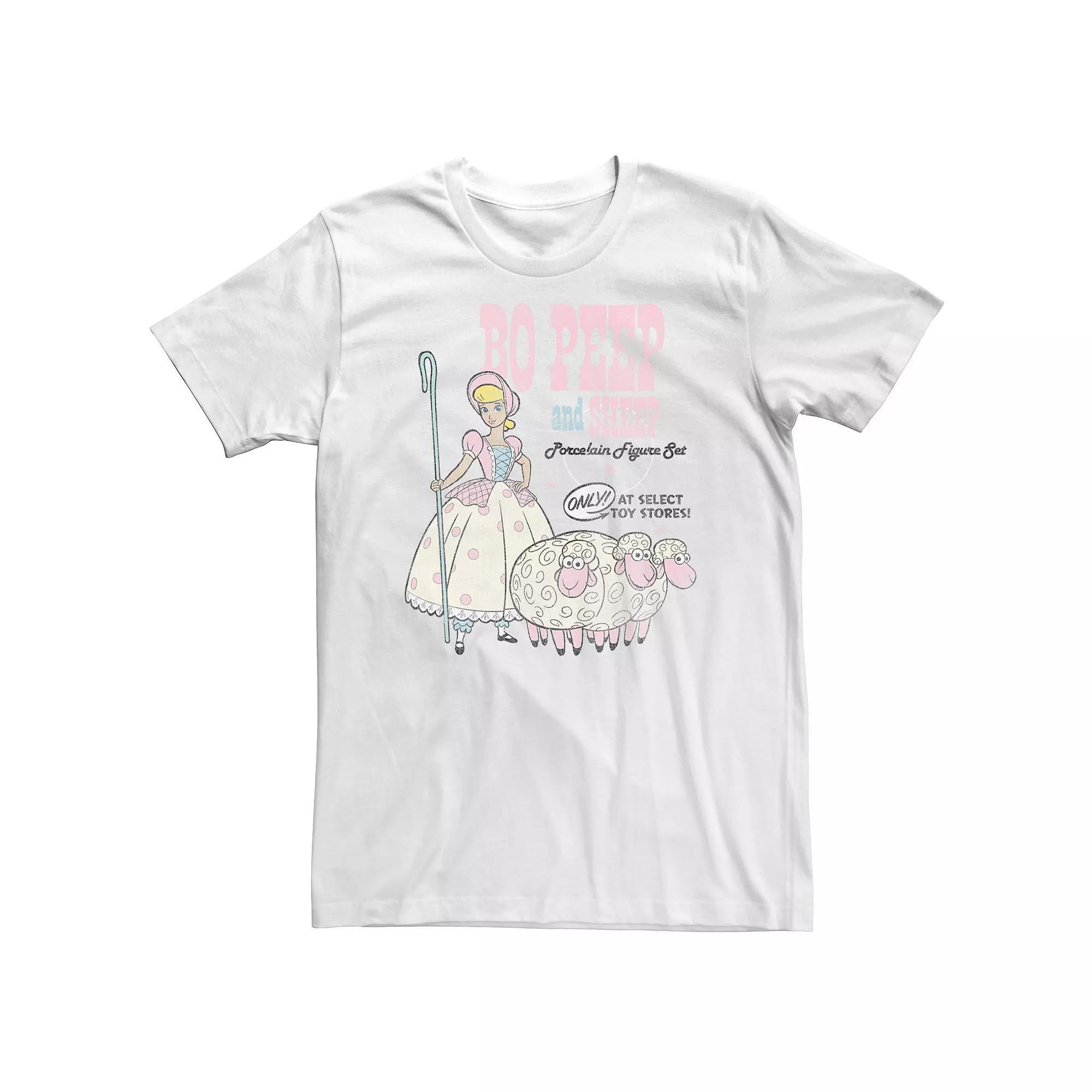 Big & Tall Disney / Pixar Toy Story 4 Bo Peep and Sheep Advertisement Tee, Men's, Size: 5XL, White Product Image