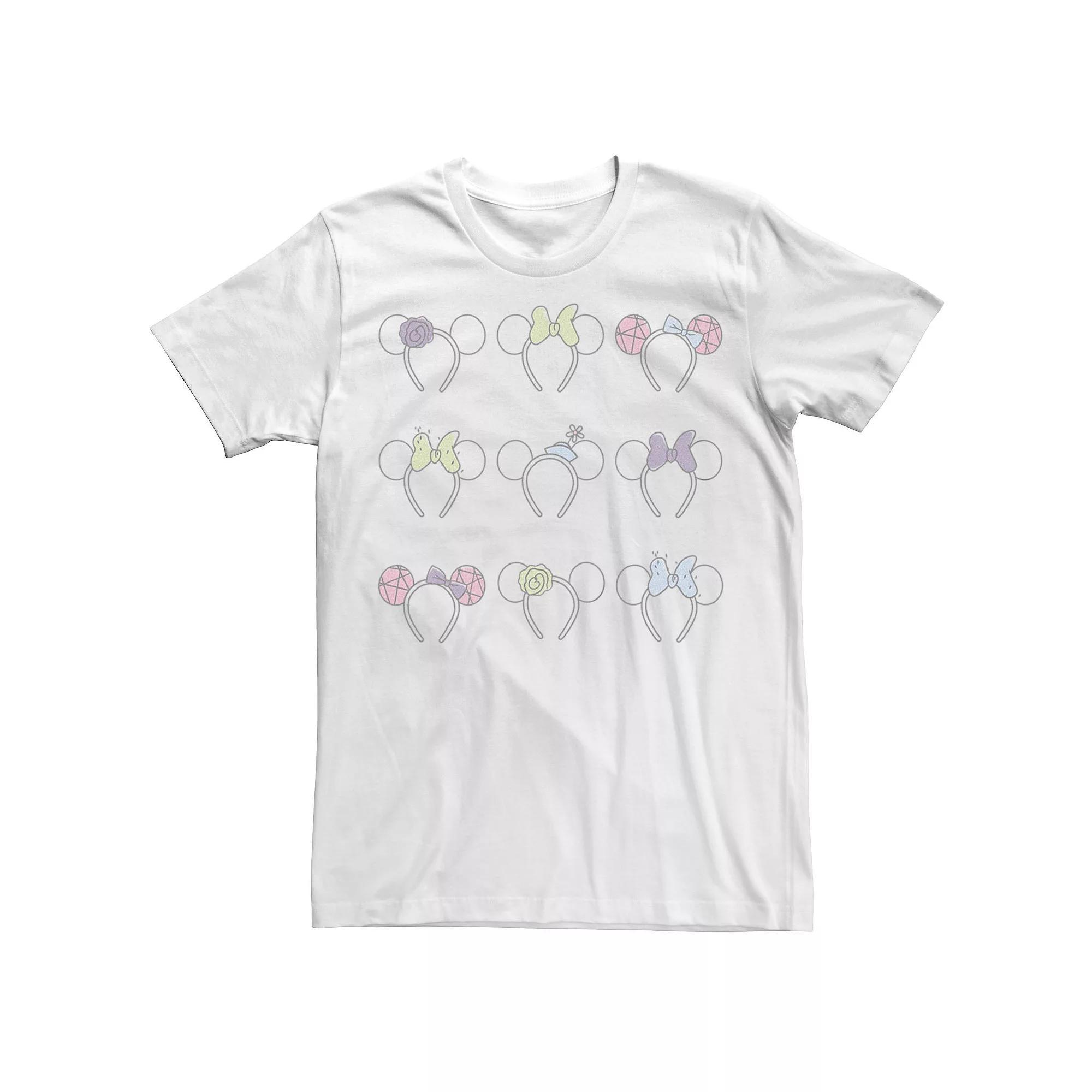 Disney's Minnie Mouse Headbands Juniors' Boyfriend Graphic Tee, Women's, Size: Small, White Product Image